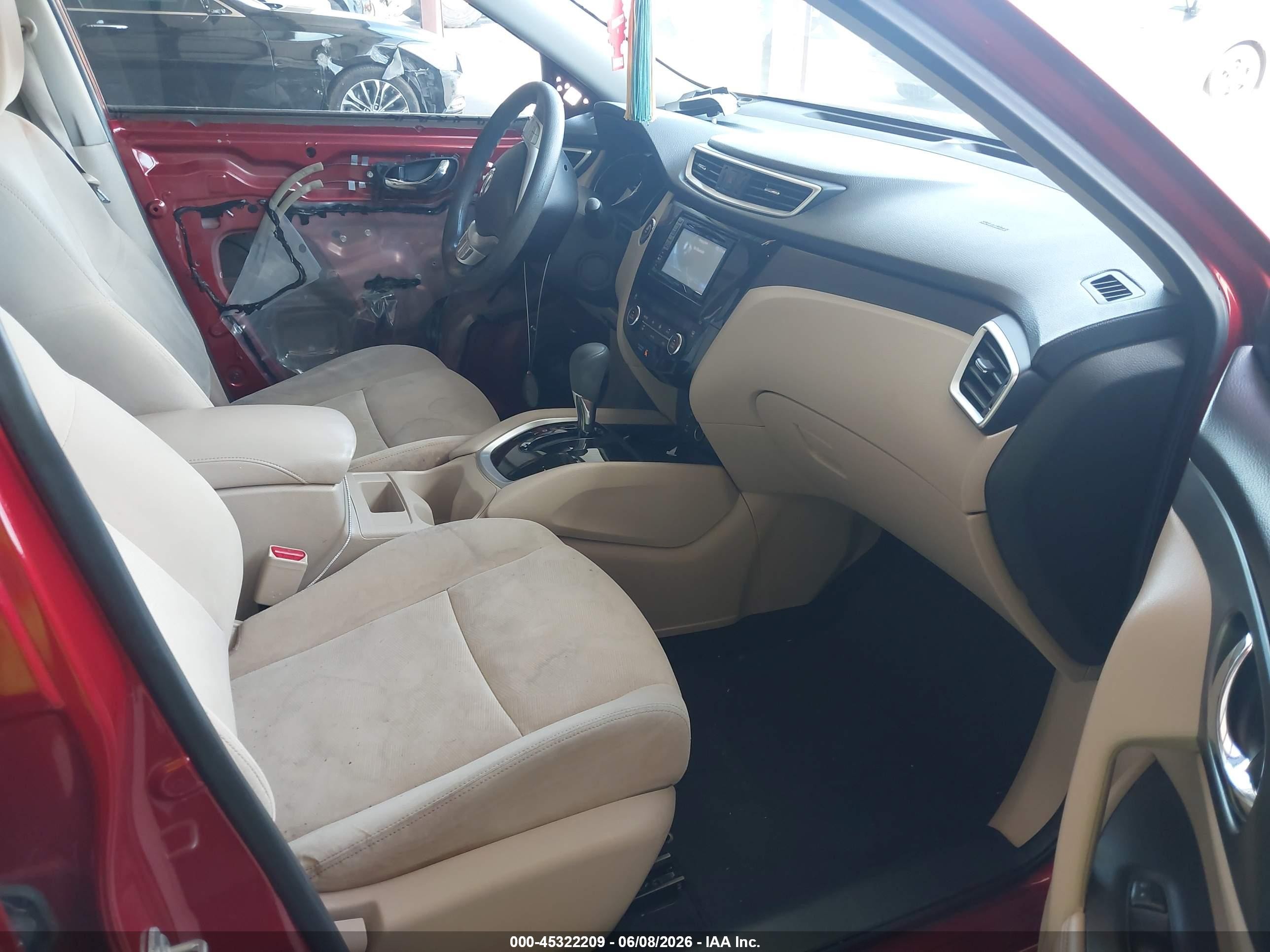 2016 Nissan Rogue Sv Red vin: KNMAT2MT4GP631895
