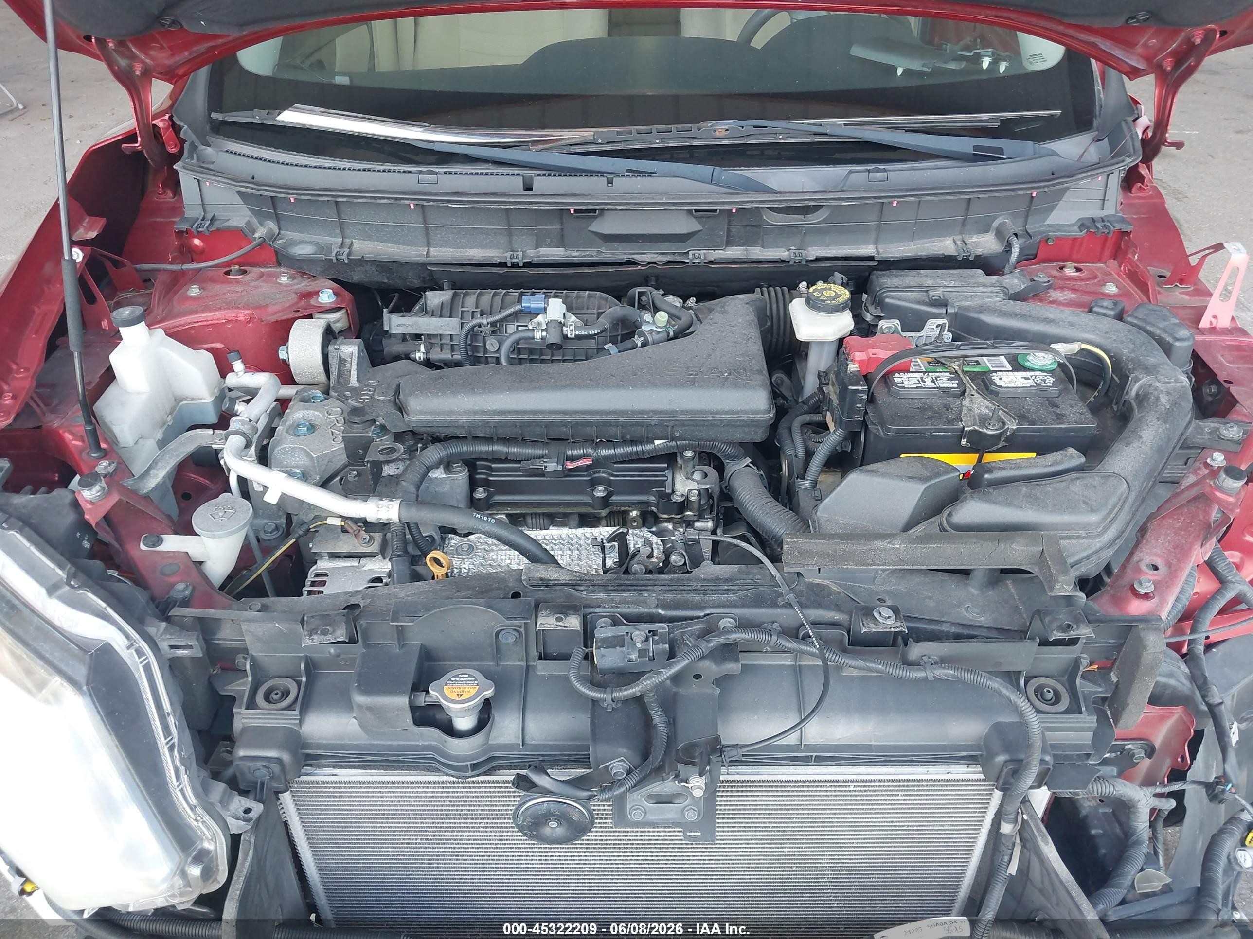 2016 Nissan Rogue Sv Red vin: KNMAT2MT4GP631895