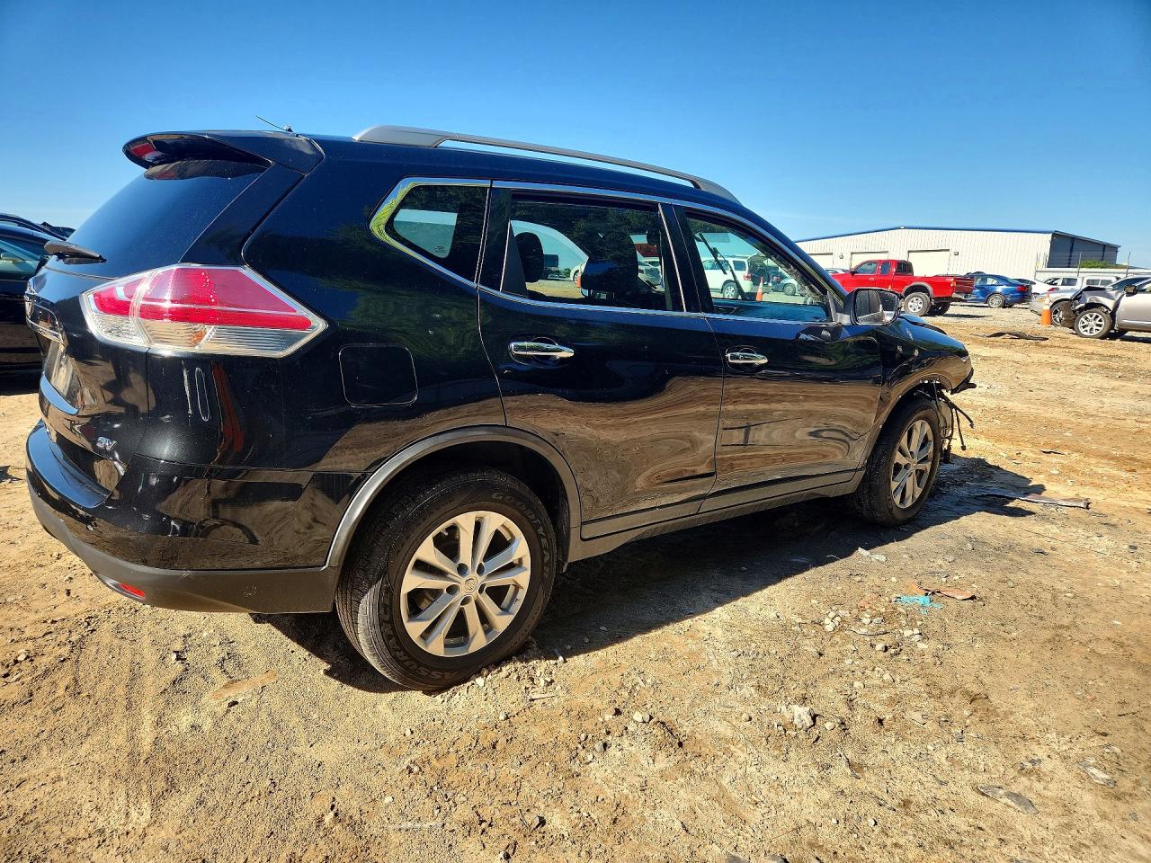 2016 Nissan Rogue Sv Black vin: KNMAT2MT4GP671118