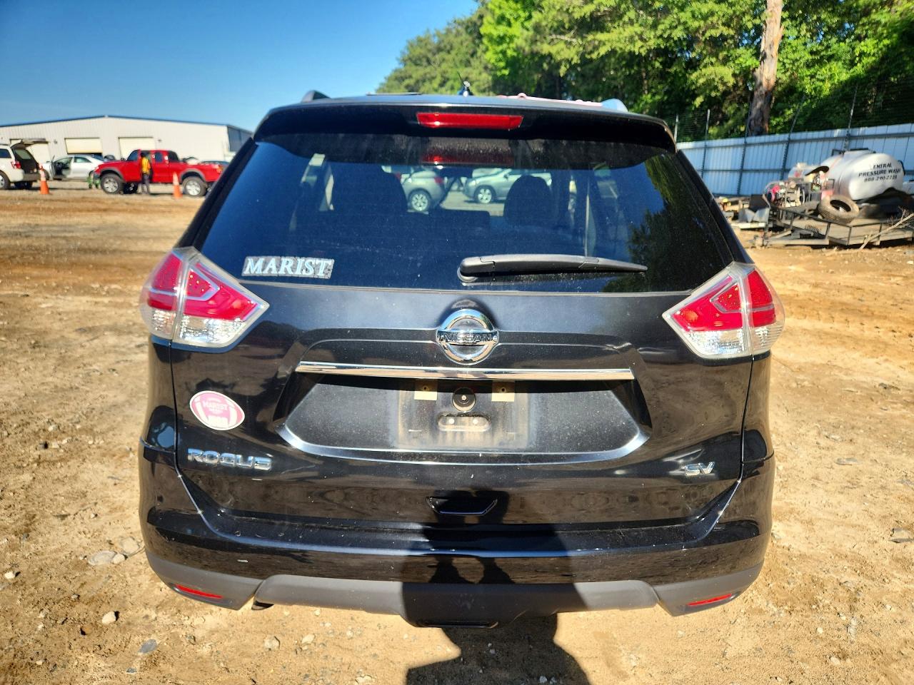 2016 Nissan Rogue Sv Black vin: KNMAT2MT4GP671118