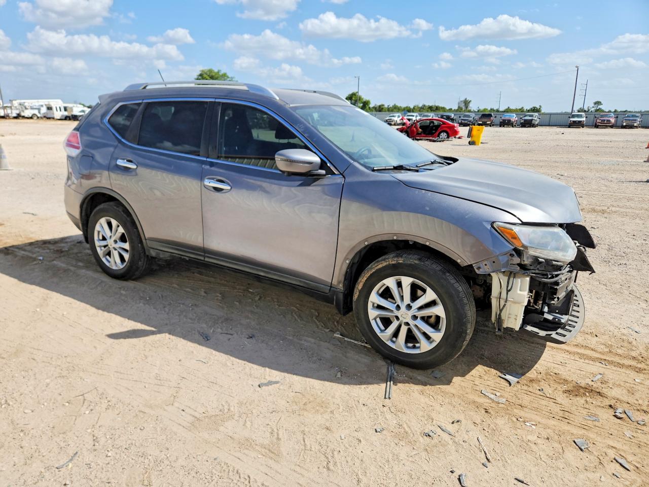 2016 Nissan Rogue Sv Серебряный vin: KNMAT2MT4GP732824