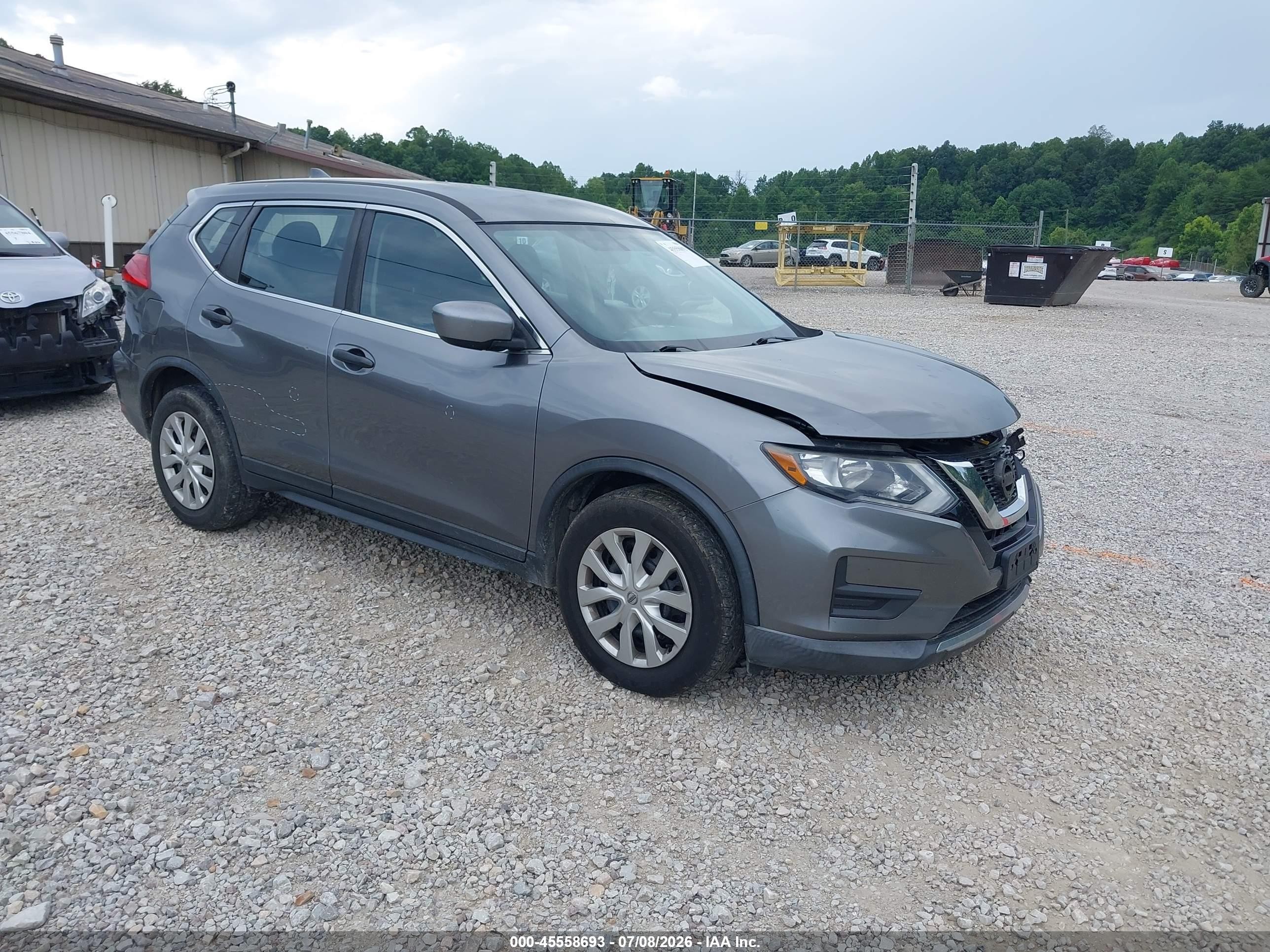 2017 Nissan Rogue S Gray vin: KNMAT2MT4HP545021