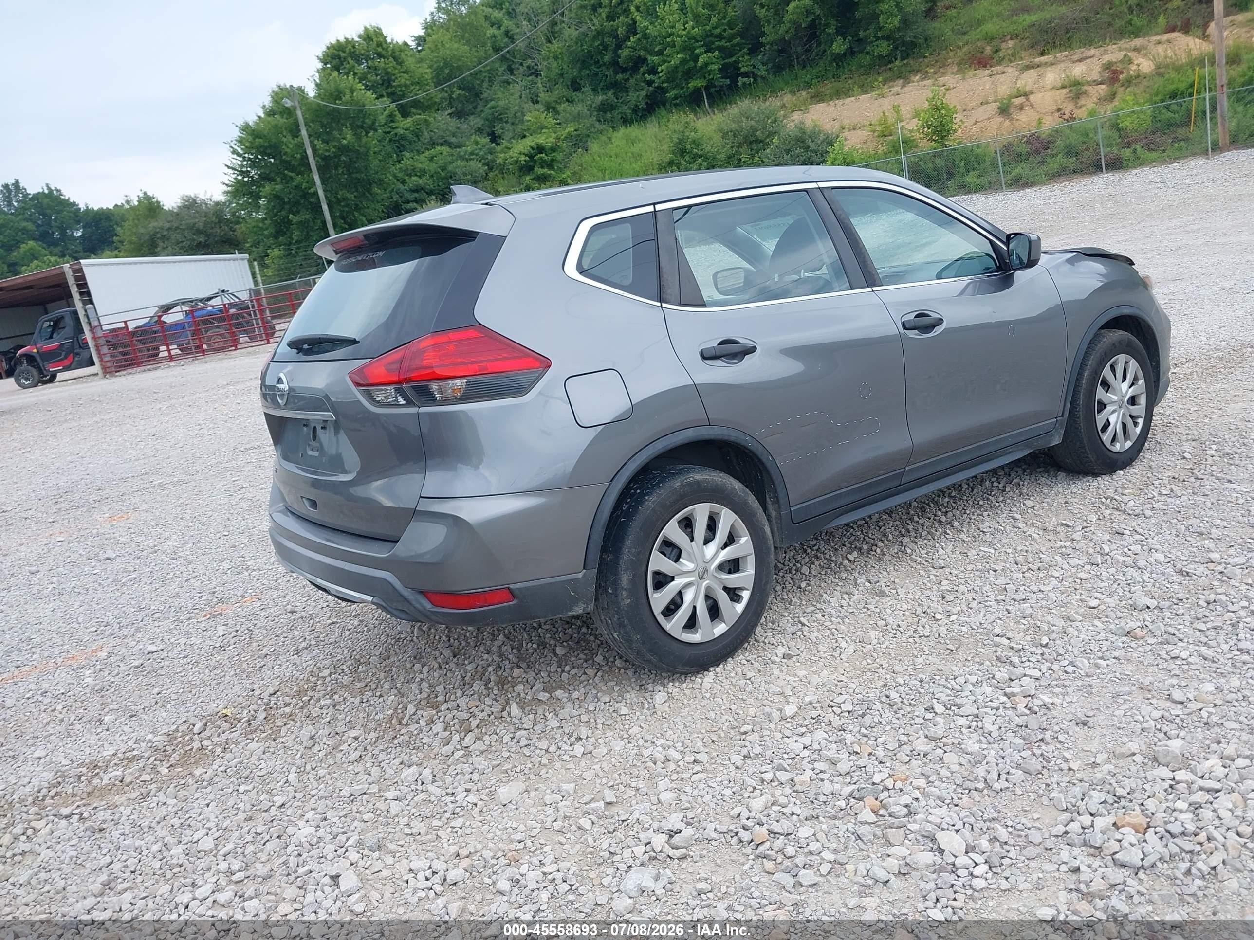 2017 Nissan Rogue S Gray vin: KNMAT2MT4HP545021