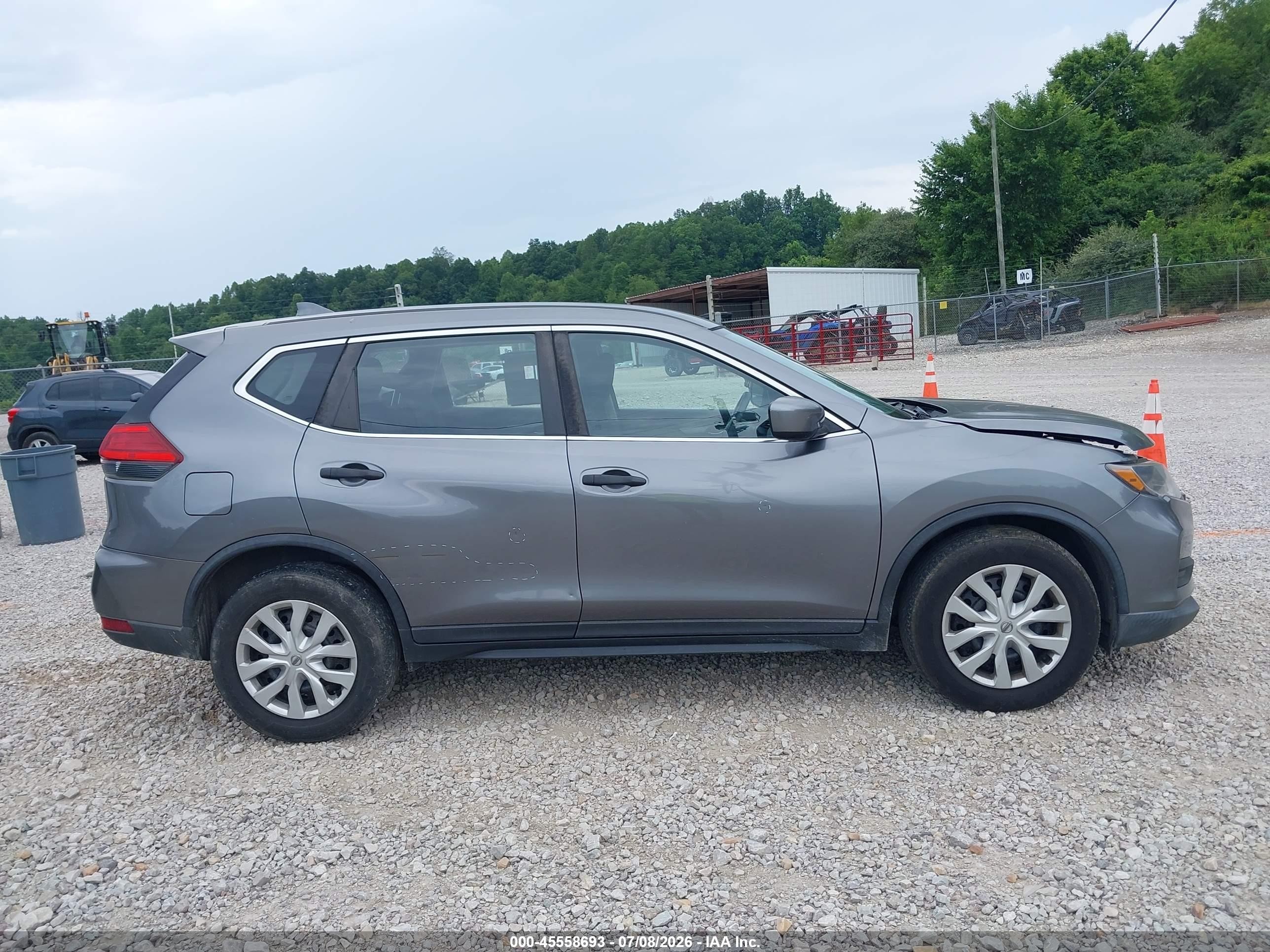 2017 Nissan Rogue S Gray vin: KNMAT2MT4HP545021