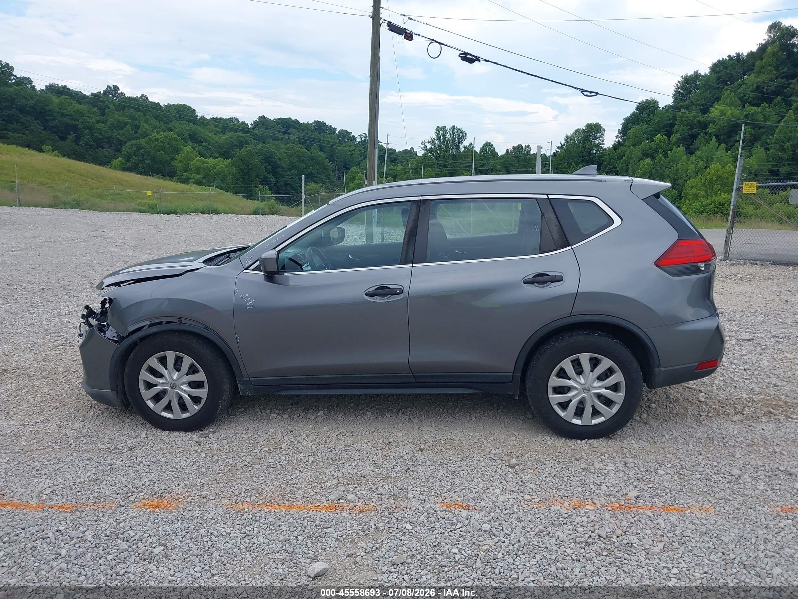 2017 Nissan Rogue S Gray vin: KNMAT2MT4HP545021