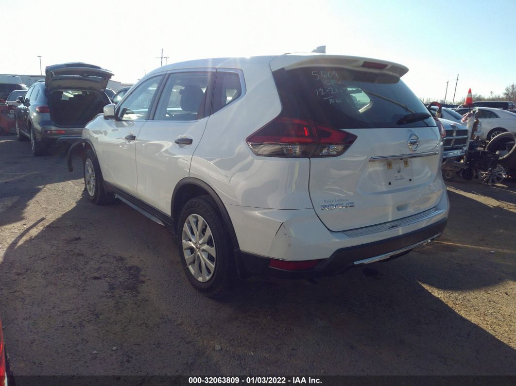 2018 Nissan Rogue S White vin: KNMAT2MT4JP622976