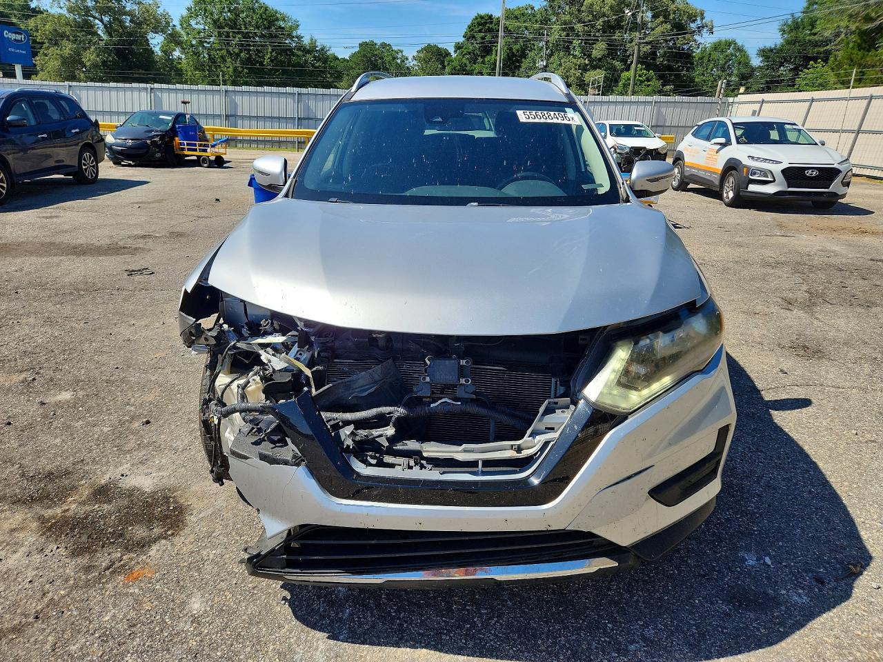 2019 Nissan Rogue Sv Silver vin: KNMAT2MT4KP510745