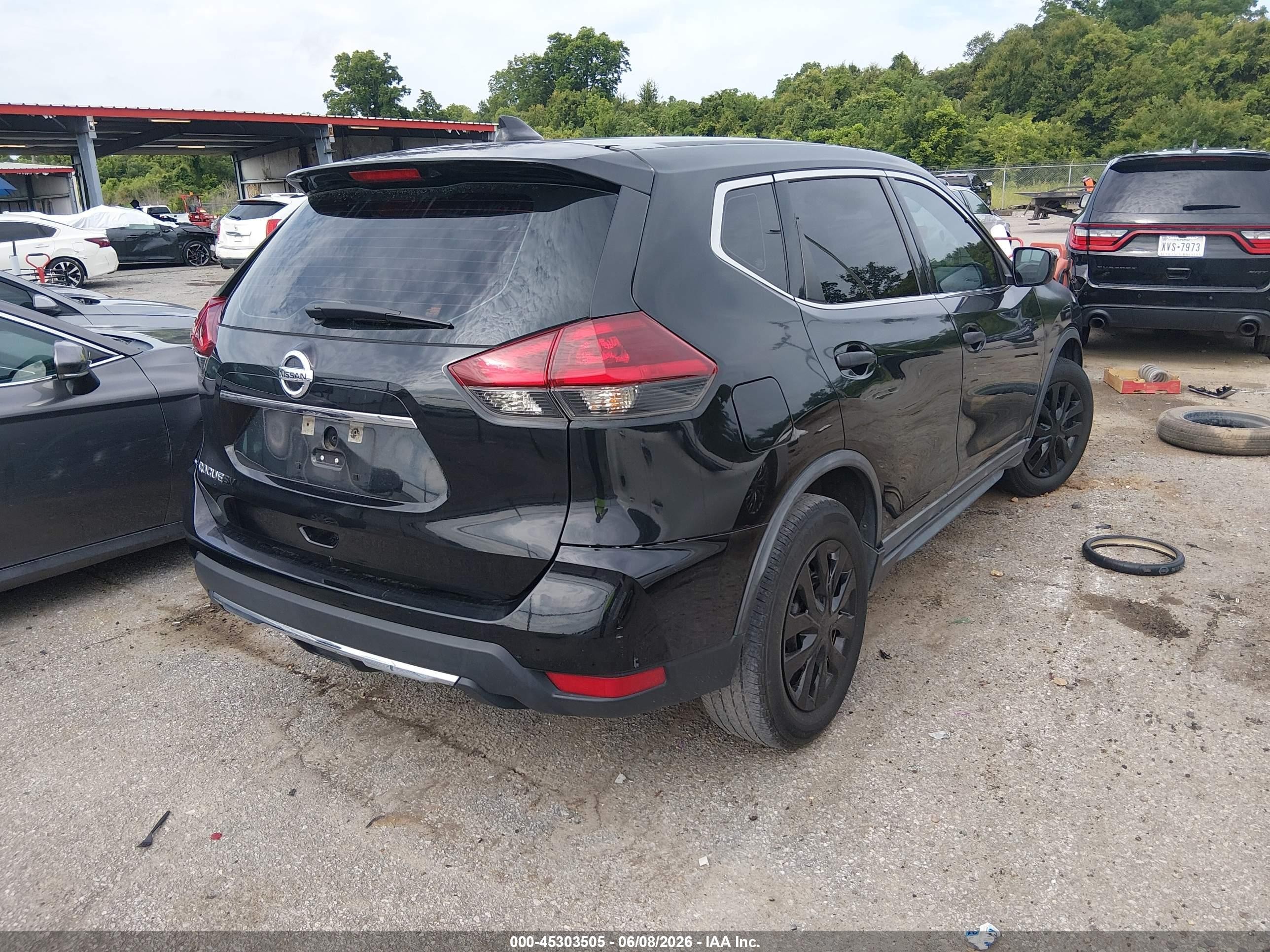 2020 Nissan Rogue S Fwd Black vin: KNMAT2MT4LP528759