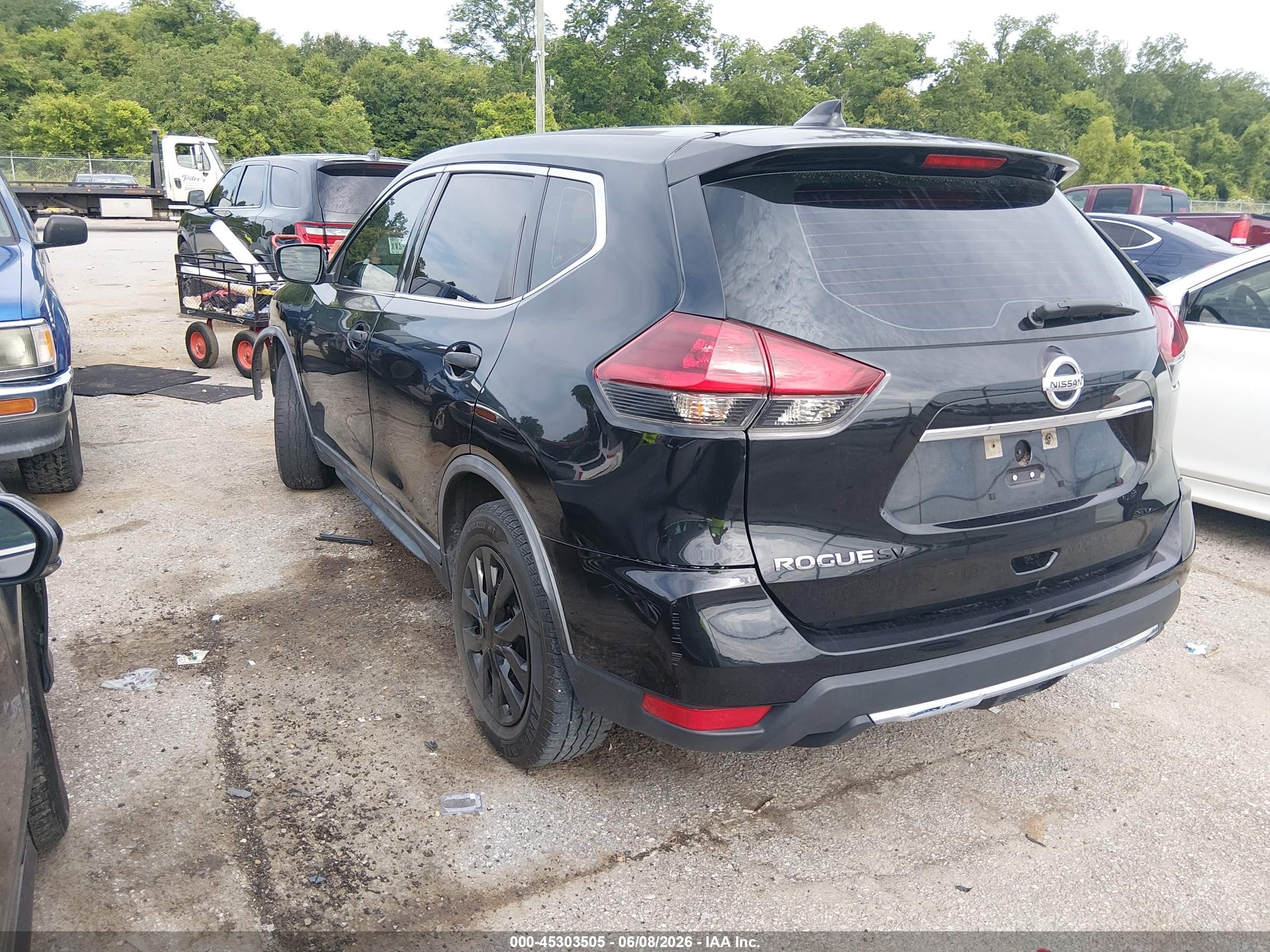 2020 Nissan Rogue S Fwd Black vin: KNMAT2MT4LP528759