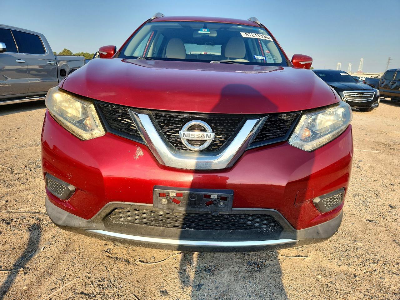 2015 Nissan Rogue Sv Красный vin: KNMAT2MT5FP523767