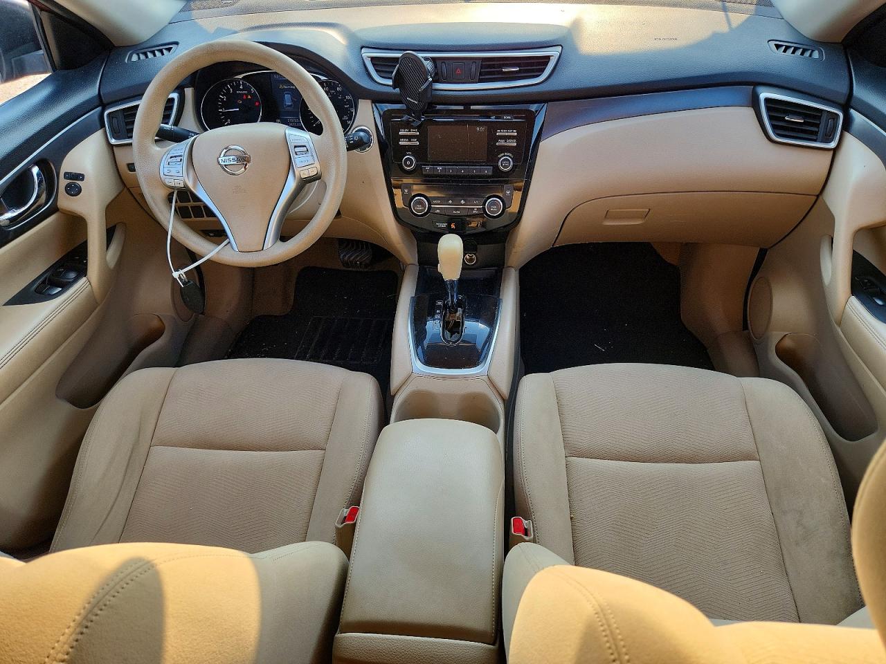 2015 Nissan Rogue Sv Красный vin: KNMAT2MT5FP523767