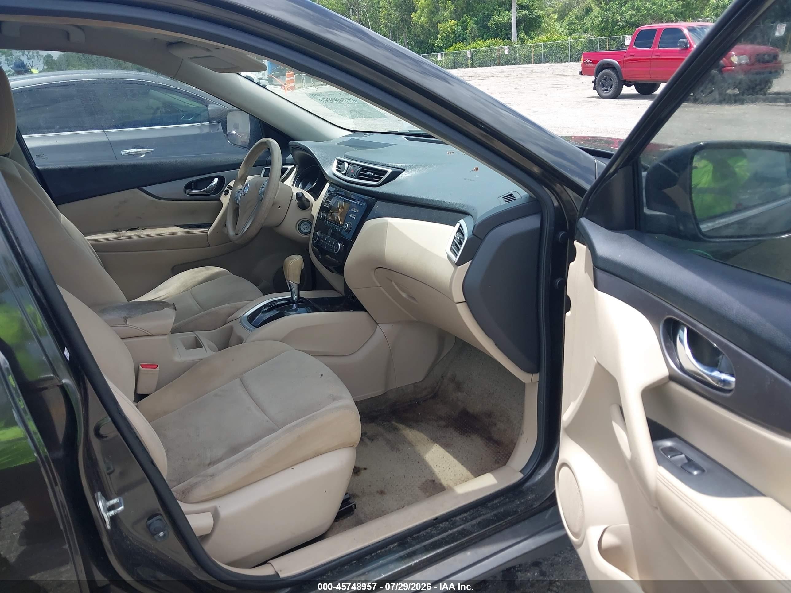 2015 Nissan Rogue S Brown vin: KNMAT2MT5FP529987