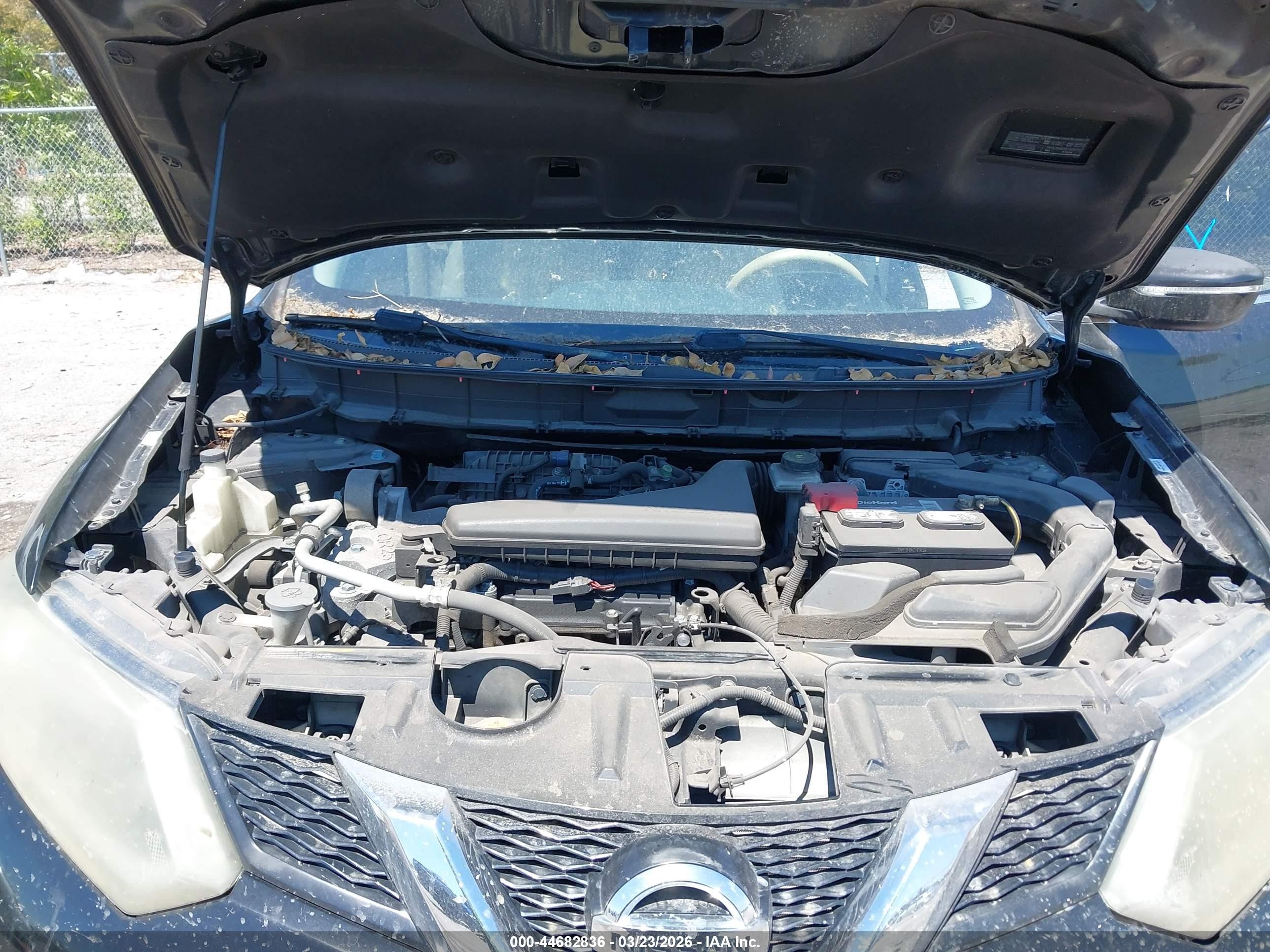 2015 Nissan Rogue S Черный vin: KNMAT2MT5FP532159
