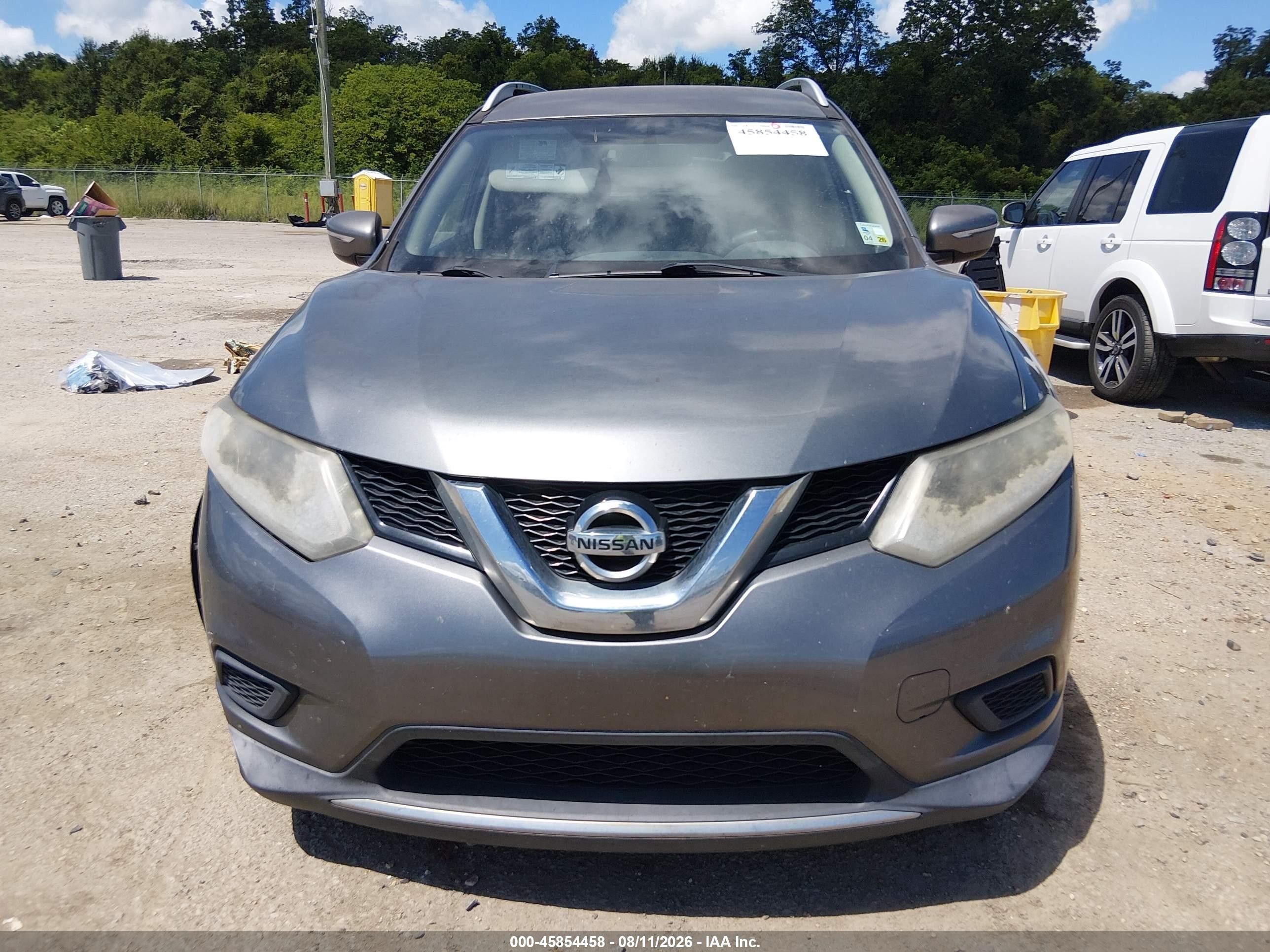 2015 Nissan Rogue Sv Gray vin: KNMAT2MT5FP533330