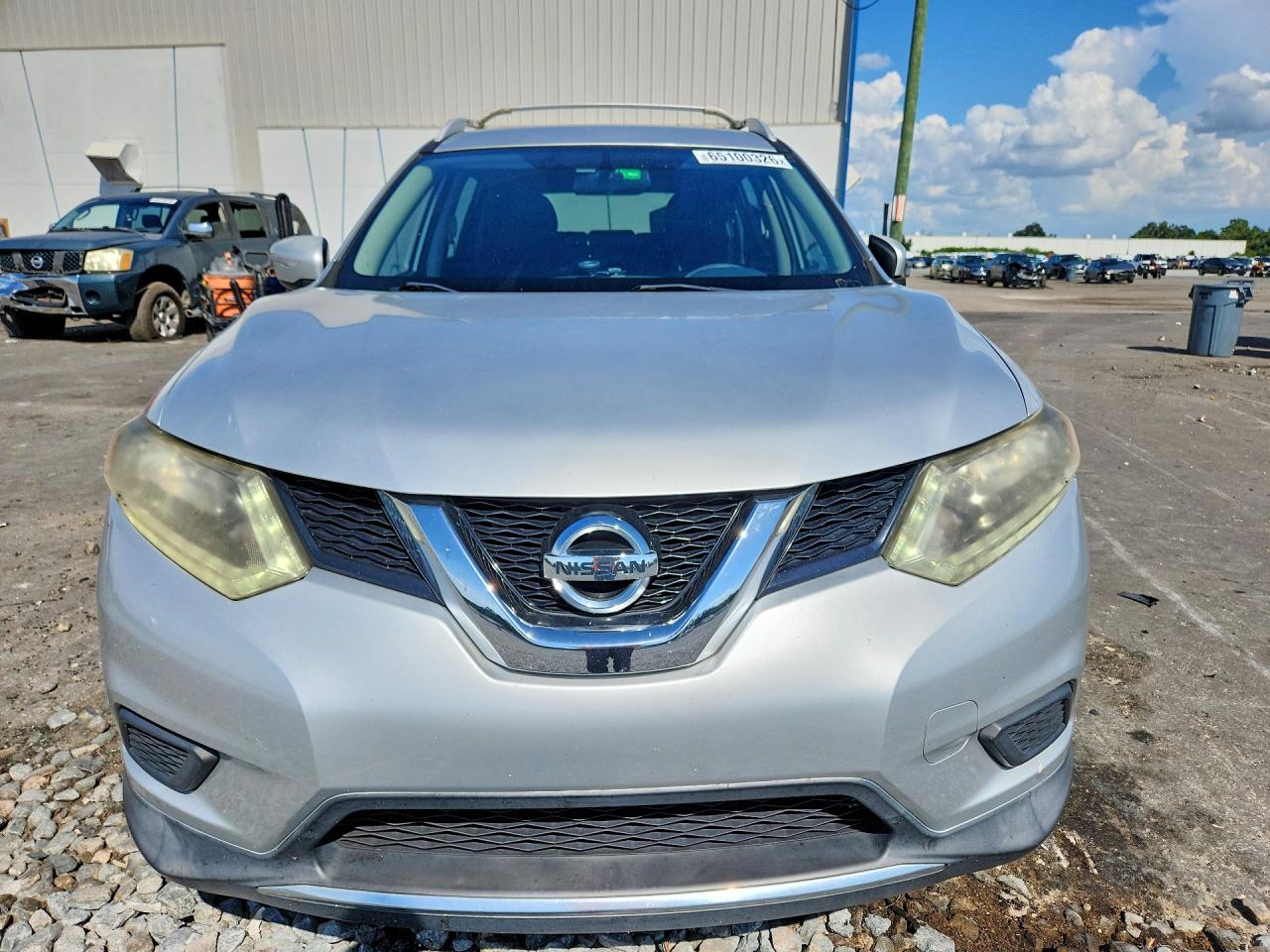 2015 Nissan Rogue Sv Silver vin: KNMAT2MT5FP533425