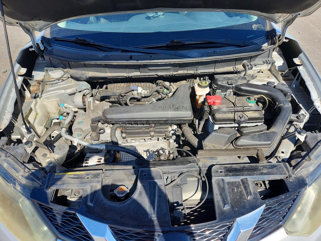 2015 Nissan Rogue Sv Silver vin: KNMAT2MT5FP533425