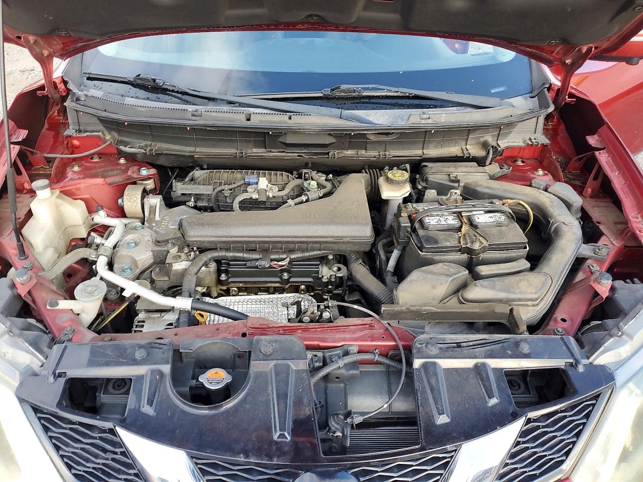 2015 Nissan Rogue Sv Red vin: KNMAT2MT5FP538088