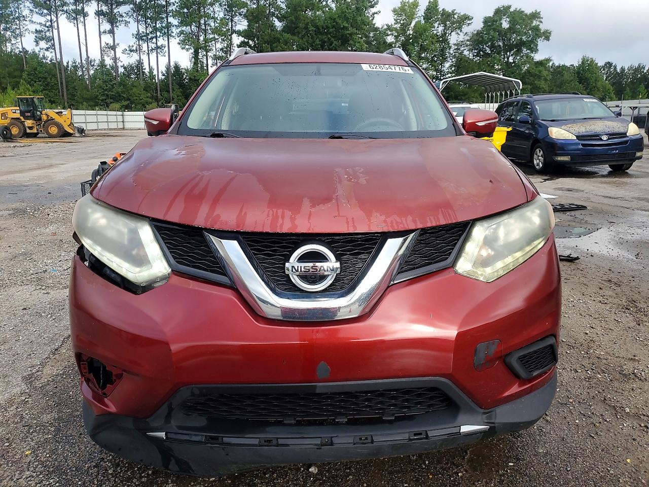 2015 Nissan Rogue Sv Red vin: KNMAT2MT5FP538088