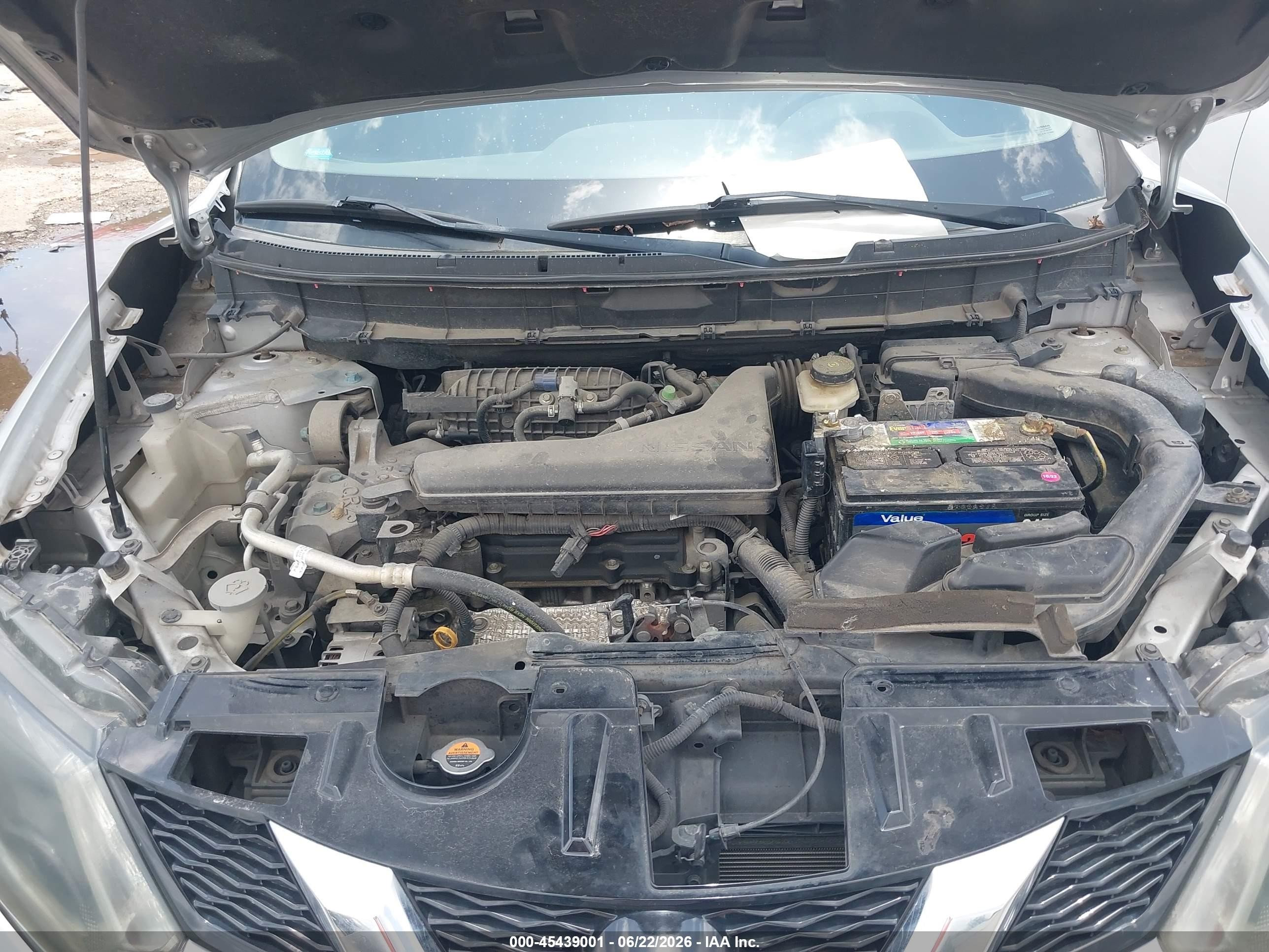 2015 Nissan Rogue Sv Gray vin: KNMAT2MT5FP548670