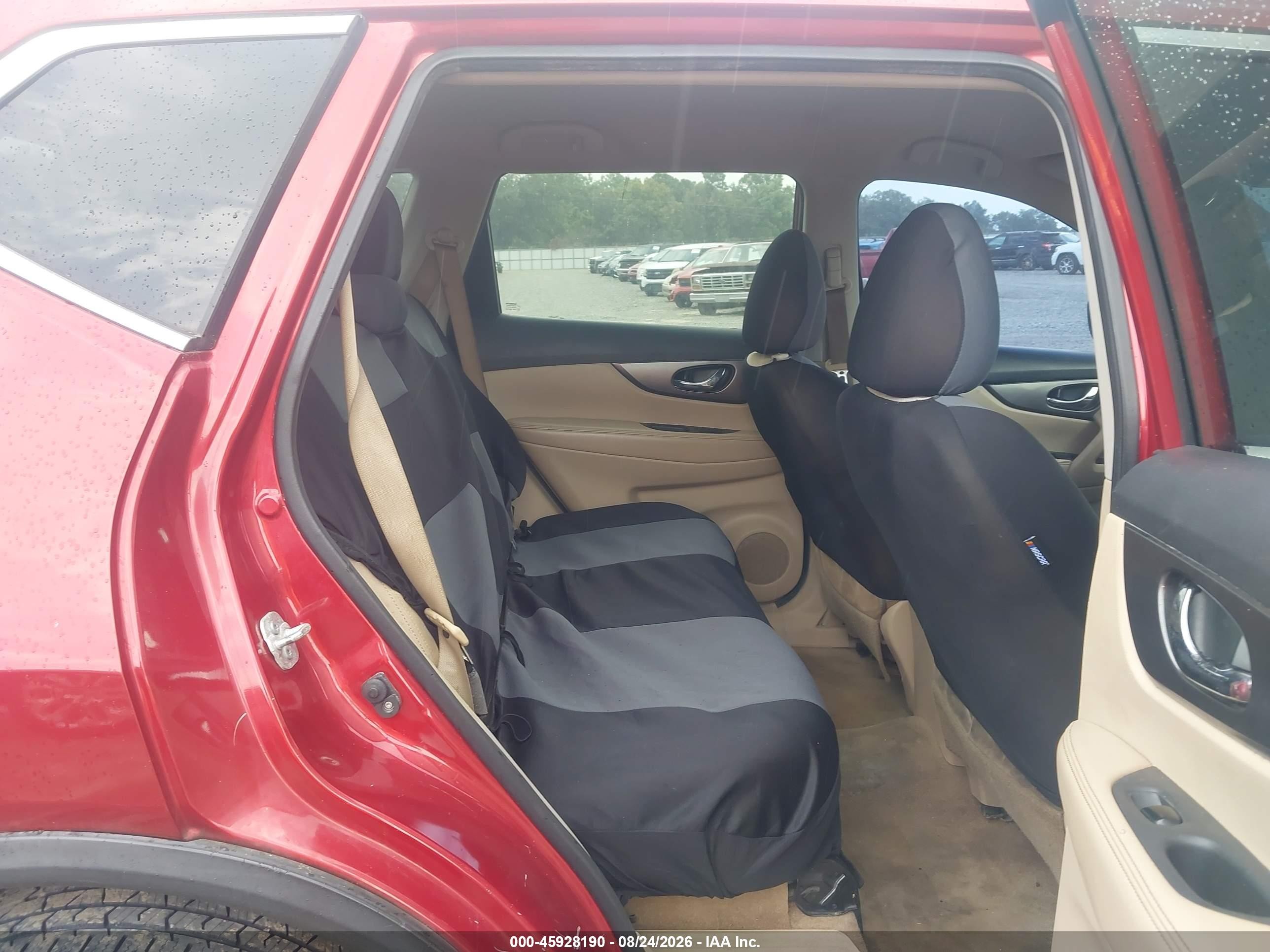 2015 Nissan Rogue Sv Maroon vin: KNMAT2MT5FP549320