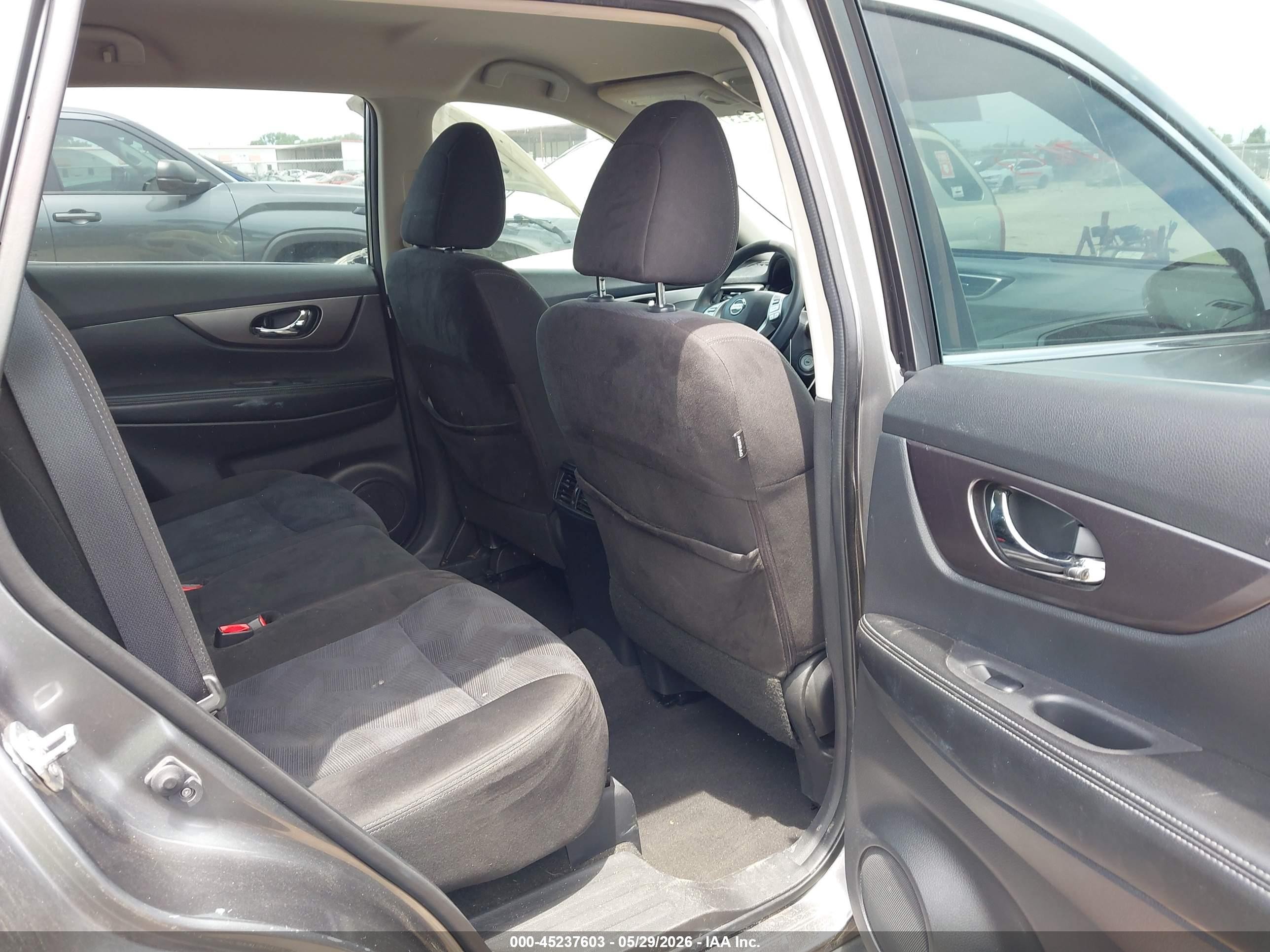 2015 Nissan Rogue S Gray vin: KNMAT2MT5FP553884