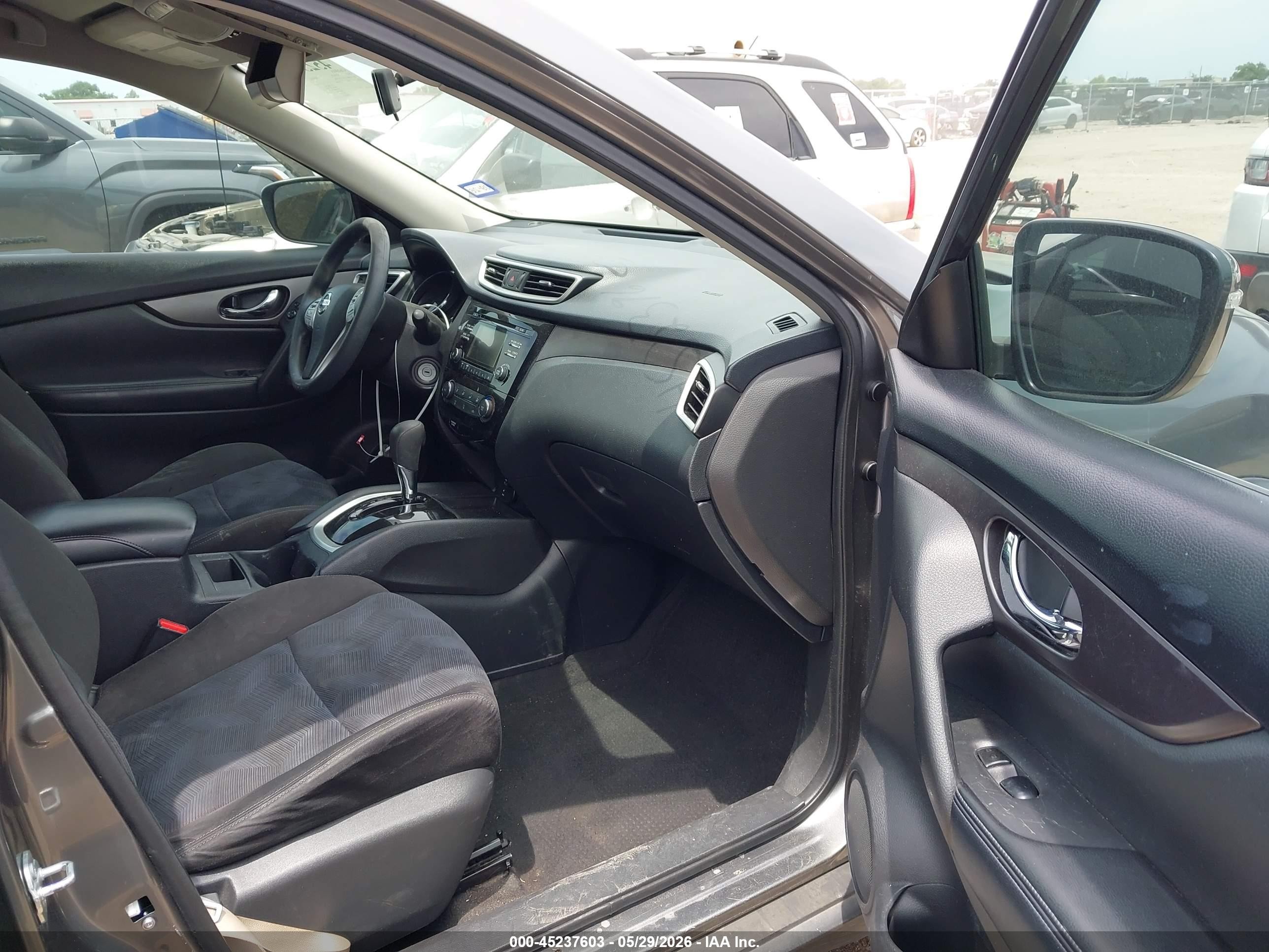 2015 Nissan Rogue S Gray vin: KNMAT2MT5FP553884