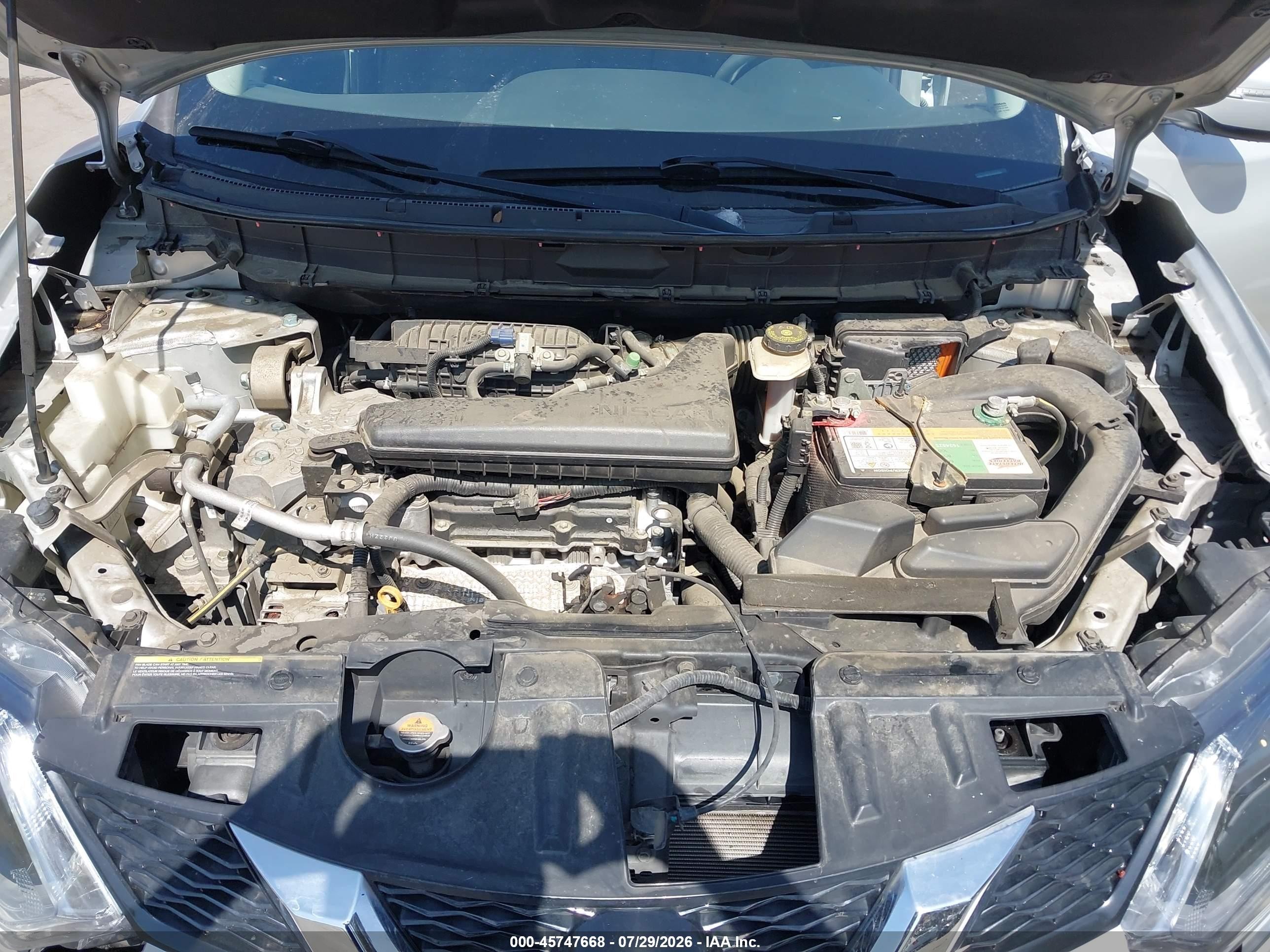 2015 Nissan Rogue Sv Silver vin: KNMAT2MT5FP559085