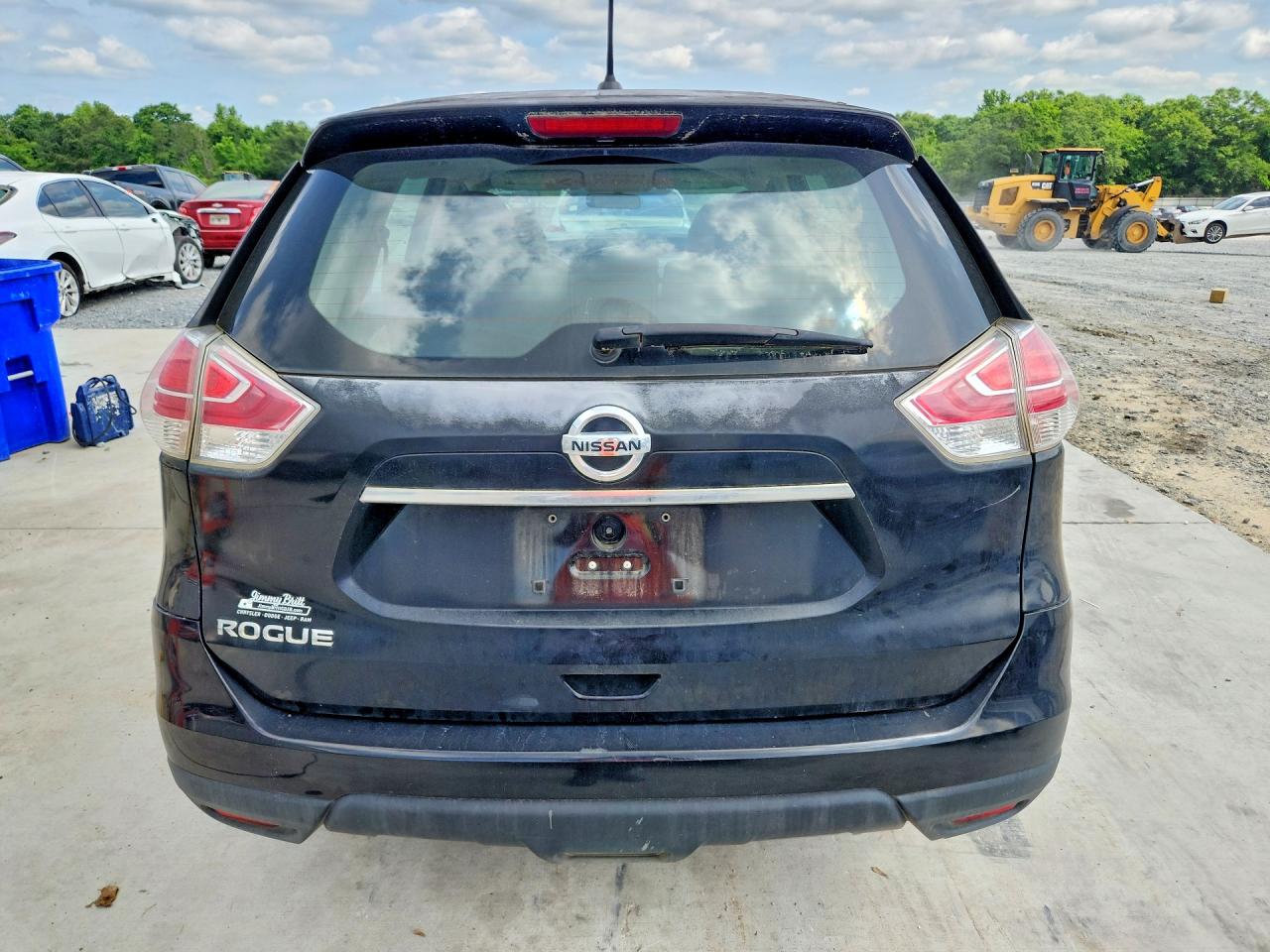 2015 Nissan Rogue S Black vin: KNMAT2MT5FP569986