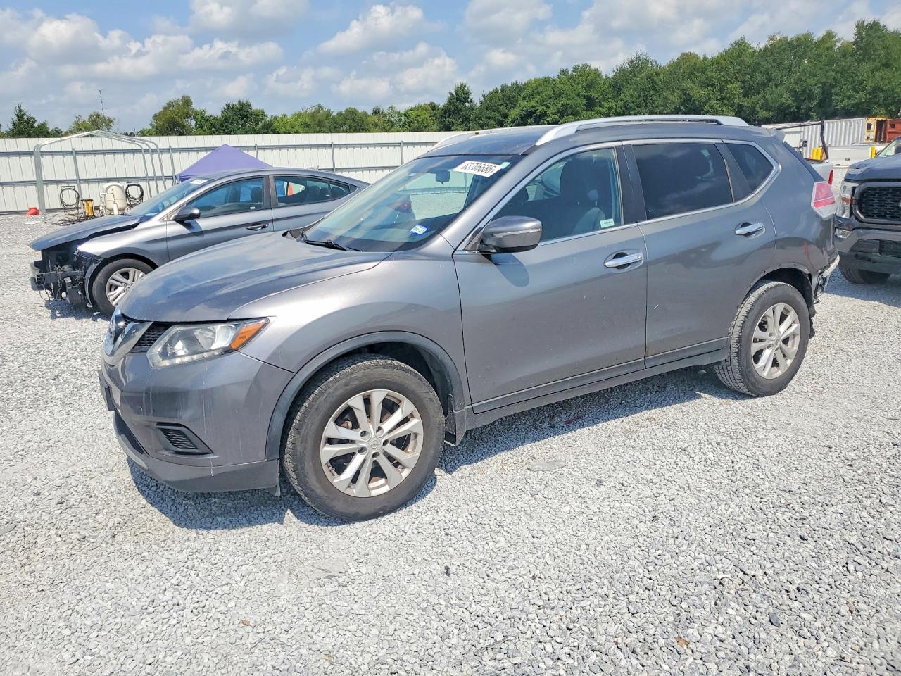 2015 Nissan Rogue Sv Gray vin: KNMAT2MT5FP575268