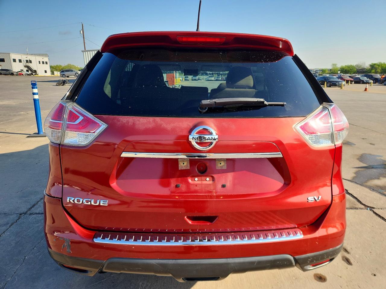 2015 Nissan Rogue Sv Red vin: KNMAT2MT5FP576338