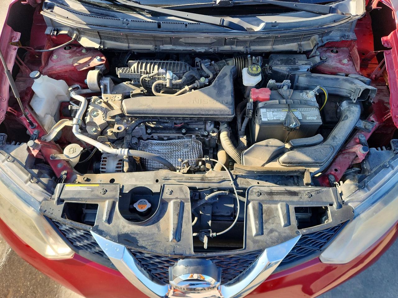 2015 Nissan Rogue Sv Red vin: KNMAT2MT5FP576338