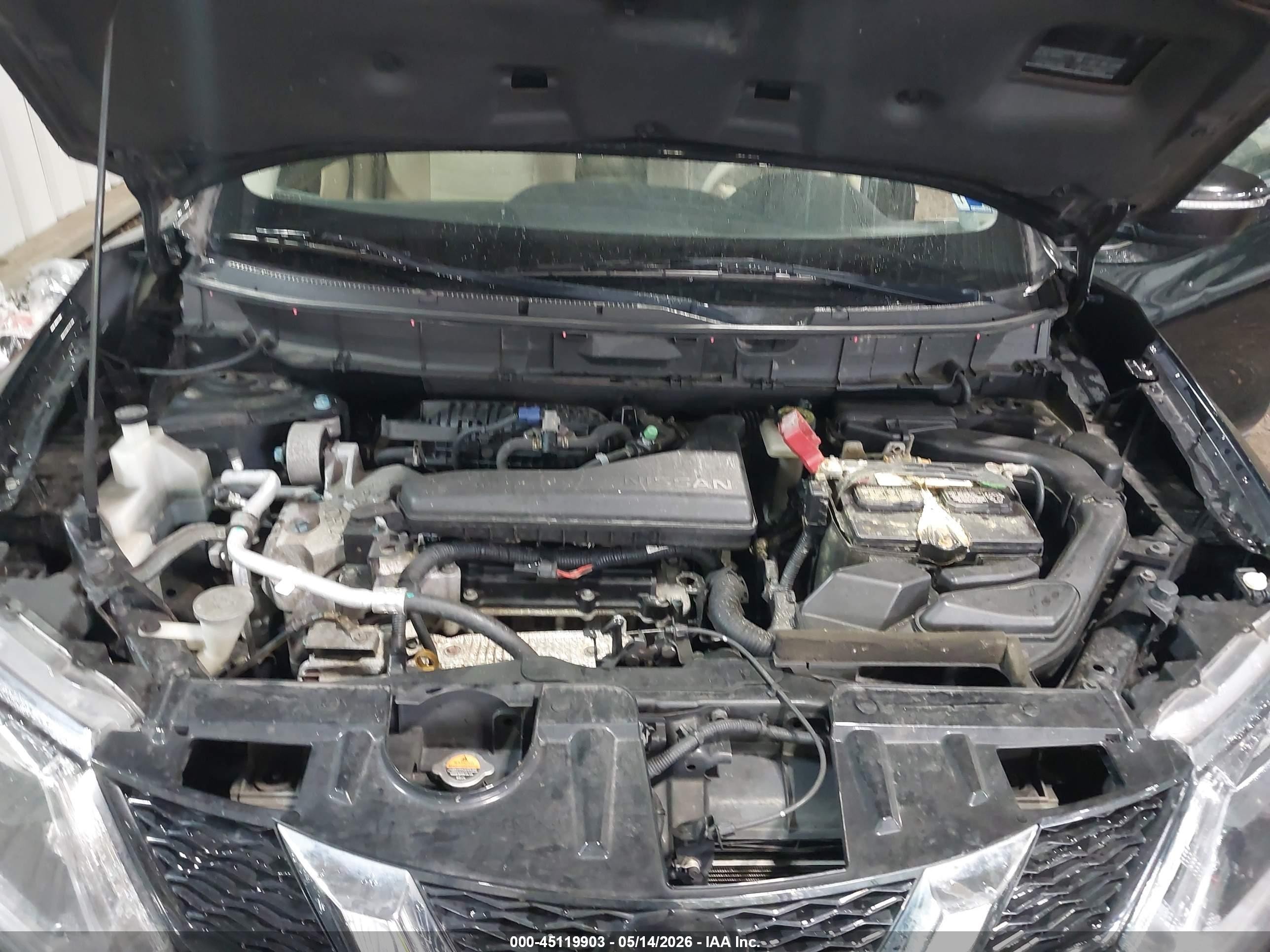 2015 Nissan Rogue S Black vin: KNMAT2MT5FP577652