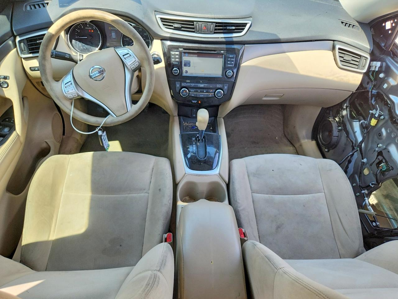 2015 Nissan Rogue Sv Gray vin: KNMAT2MT5FP578090