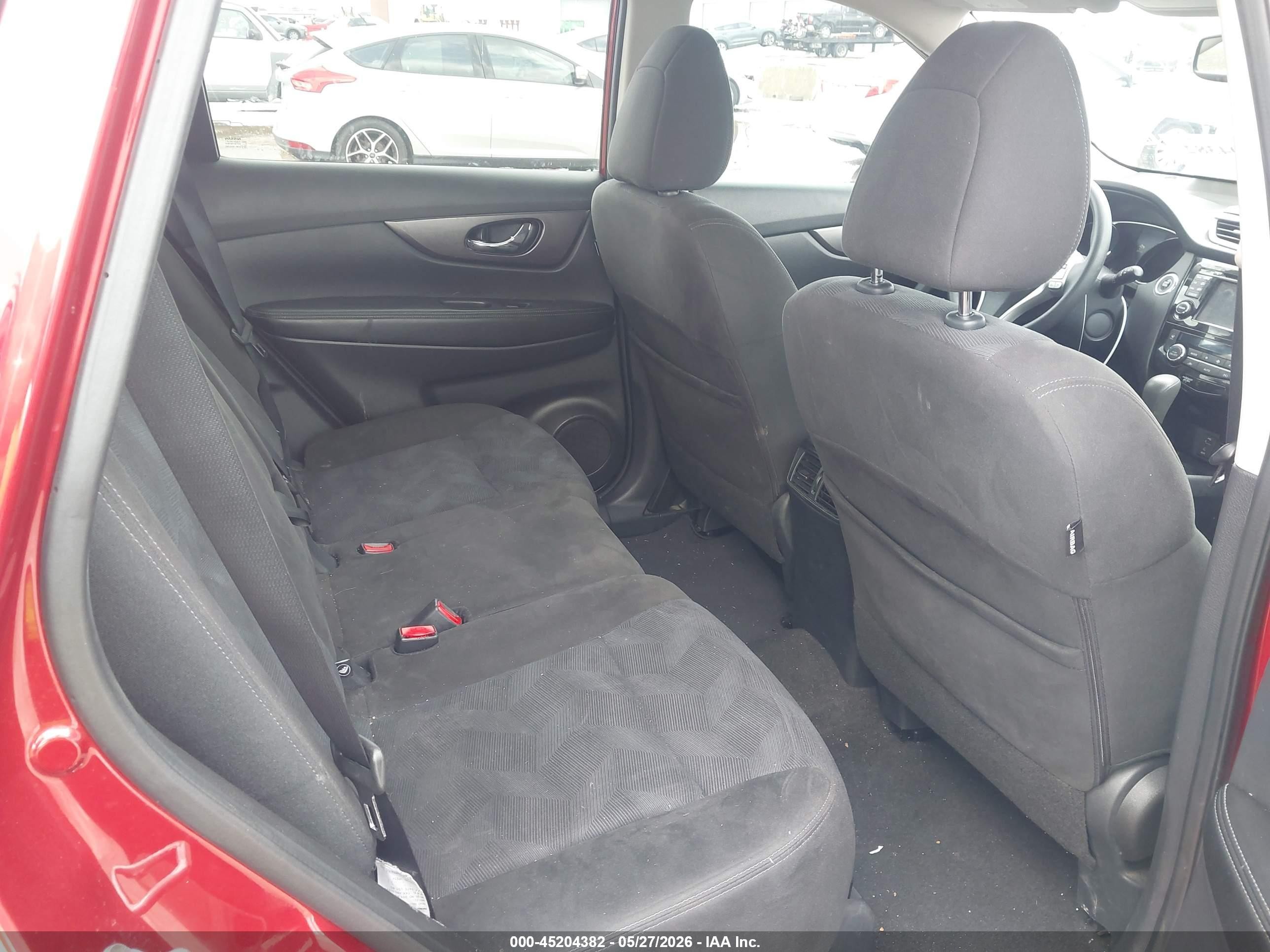 2015 Nissan Rogue Sv Red vin: KNMAT2MT5FP582530