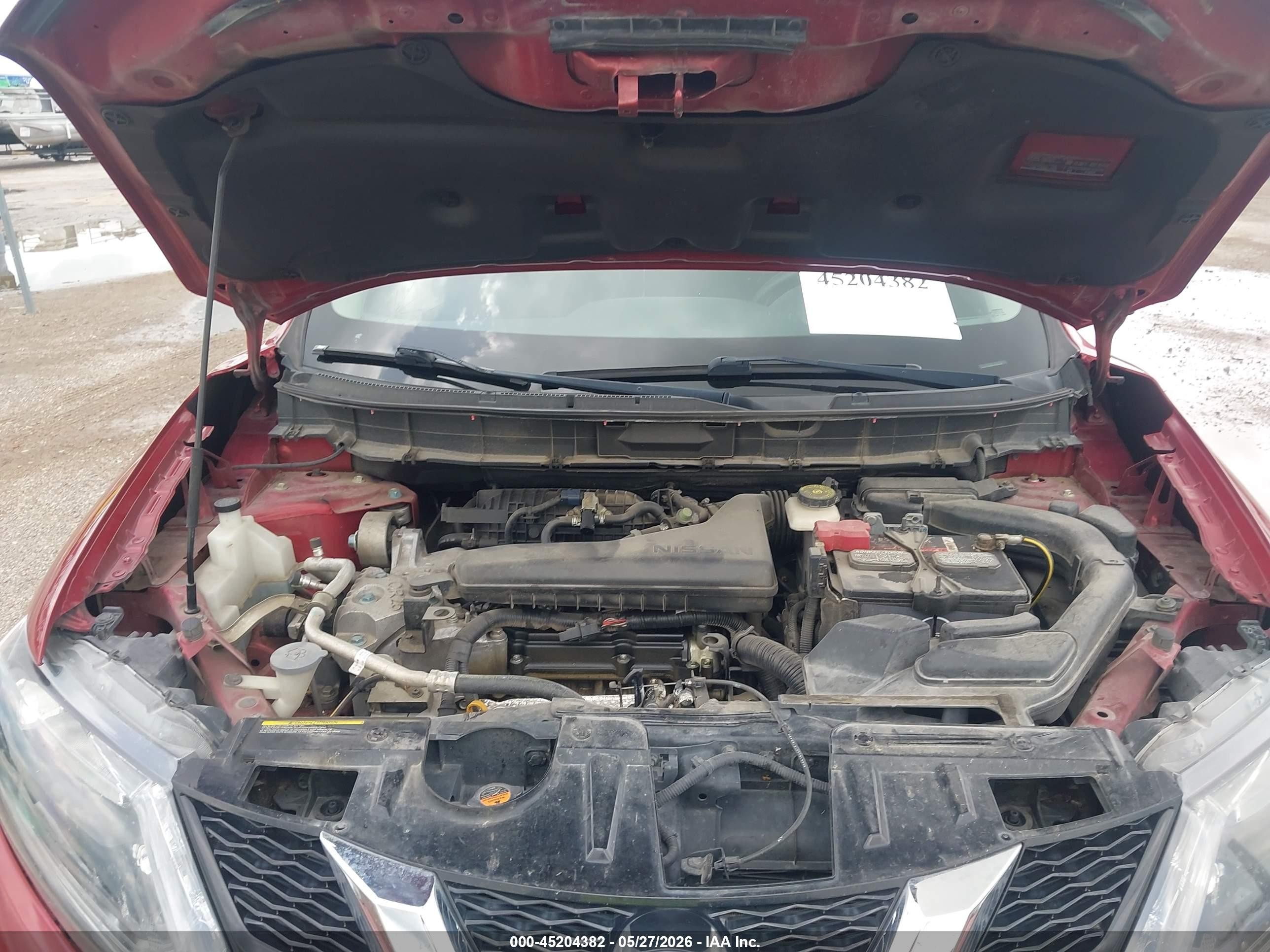 2015 Nissan Rogue Sv Red vin: KNMAT2MT5FP582530