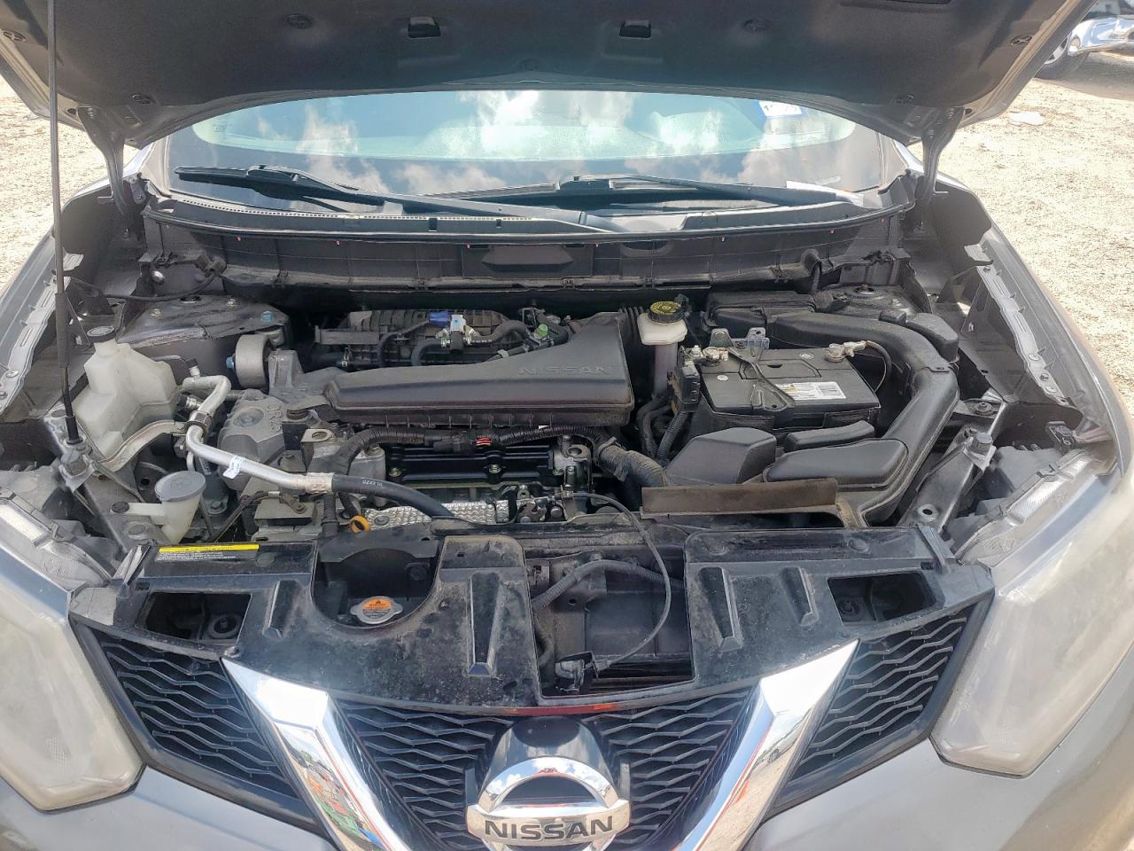 2015 Nissan Rogue Silver vin: KNMAT2MT5FP586626