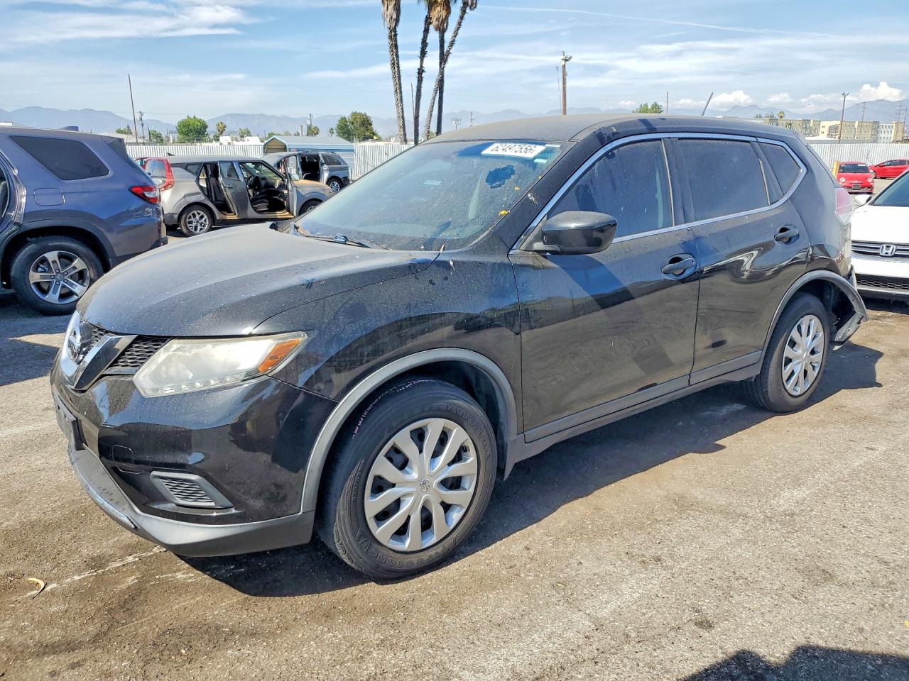 2016 Nissan Rogue S Black vin: KNMAT2MT5GP636510