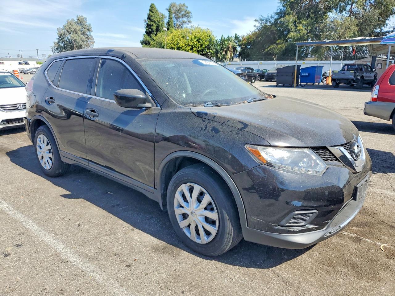 2016 Nissan Rogue S Черный vin: KNMAT2MT5GP636510
