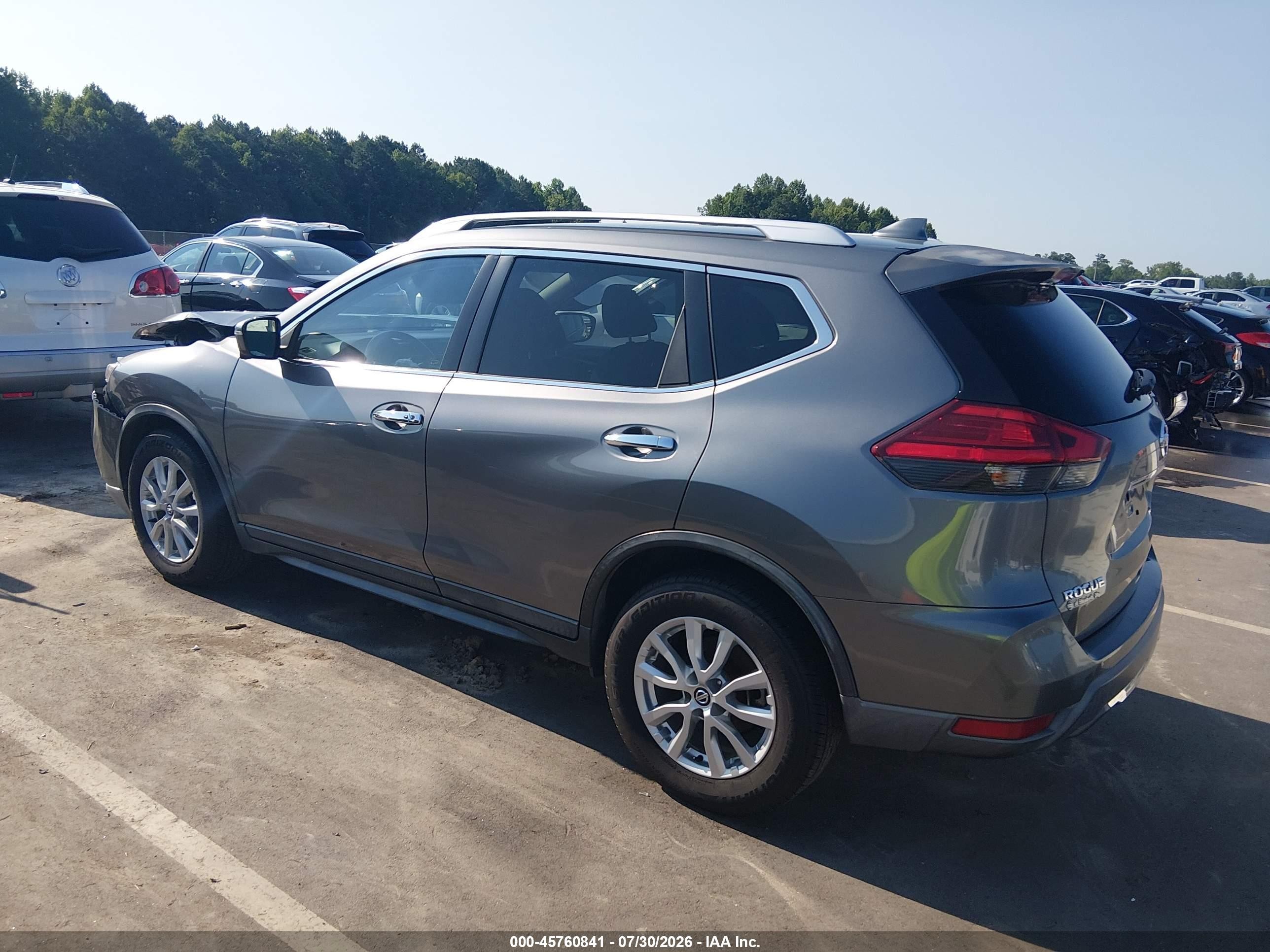 2017 Nissan Rogue Sv Gray vin: KNMAT2MT5HP568453