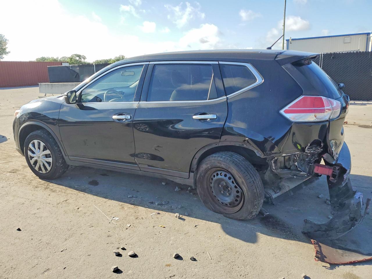 2015 Nissan Rogue S Black vin: KNMAT2MT6FP507626
