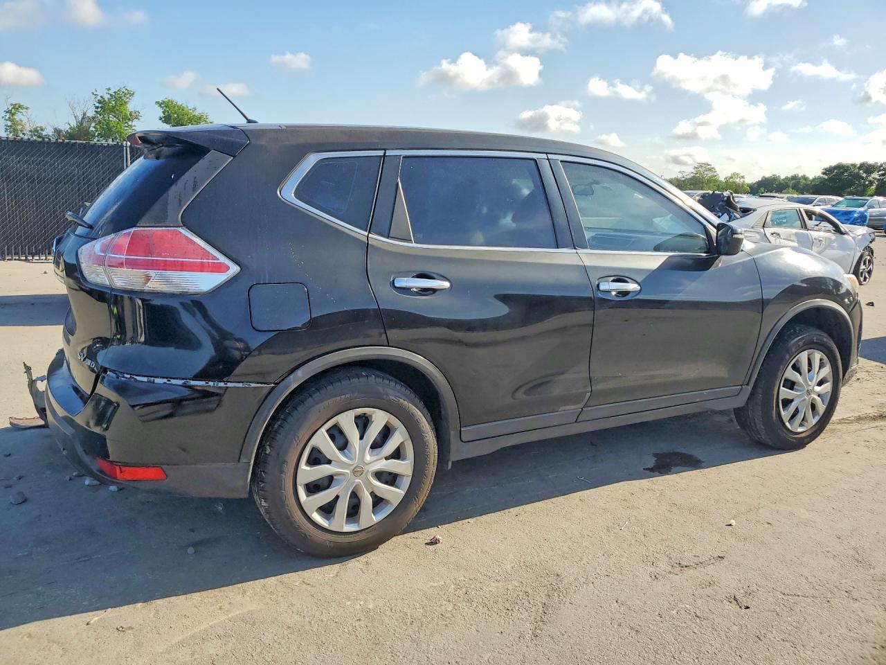 2015 Nissan Rogue S Black vin: KNMAT2MT6FP507626
