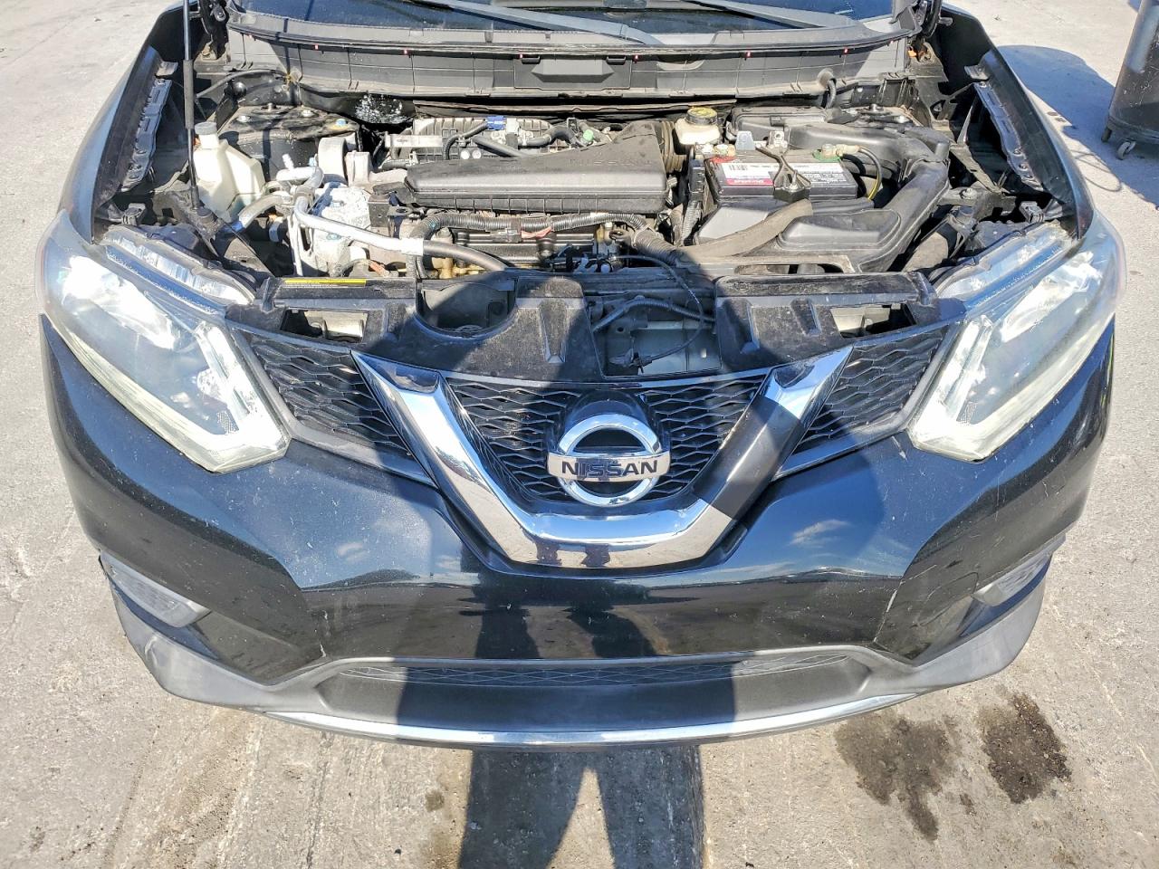 2015 Nissan Rogue S Black vin: KNMAT2MT6FP507626