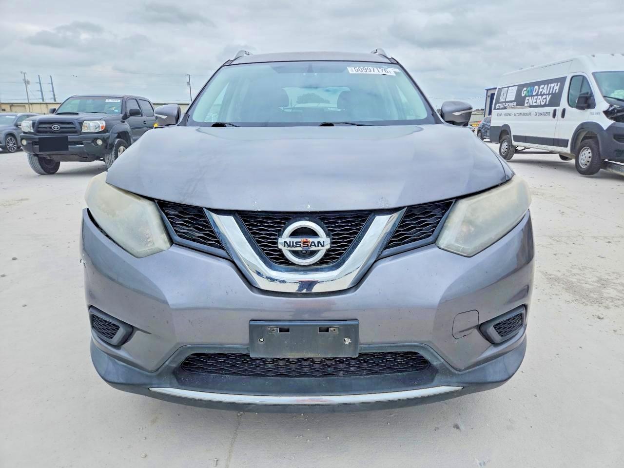 2015 Nissan Rogue Sv Gray vin: KNMAT2MT6FP517833