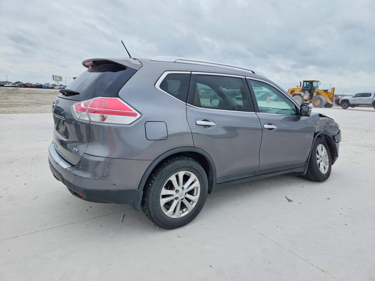 2015 Nissan Rogue Sv Gray vin: KNMAT2MT6FP517833