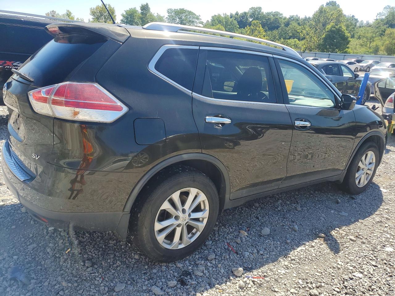 2015 Nissan Rogue Sv Black vin: KNMAT2MT6FP527729