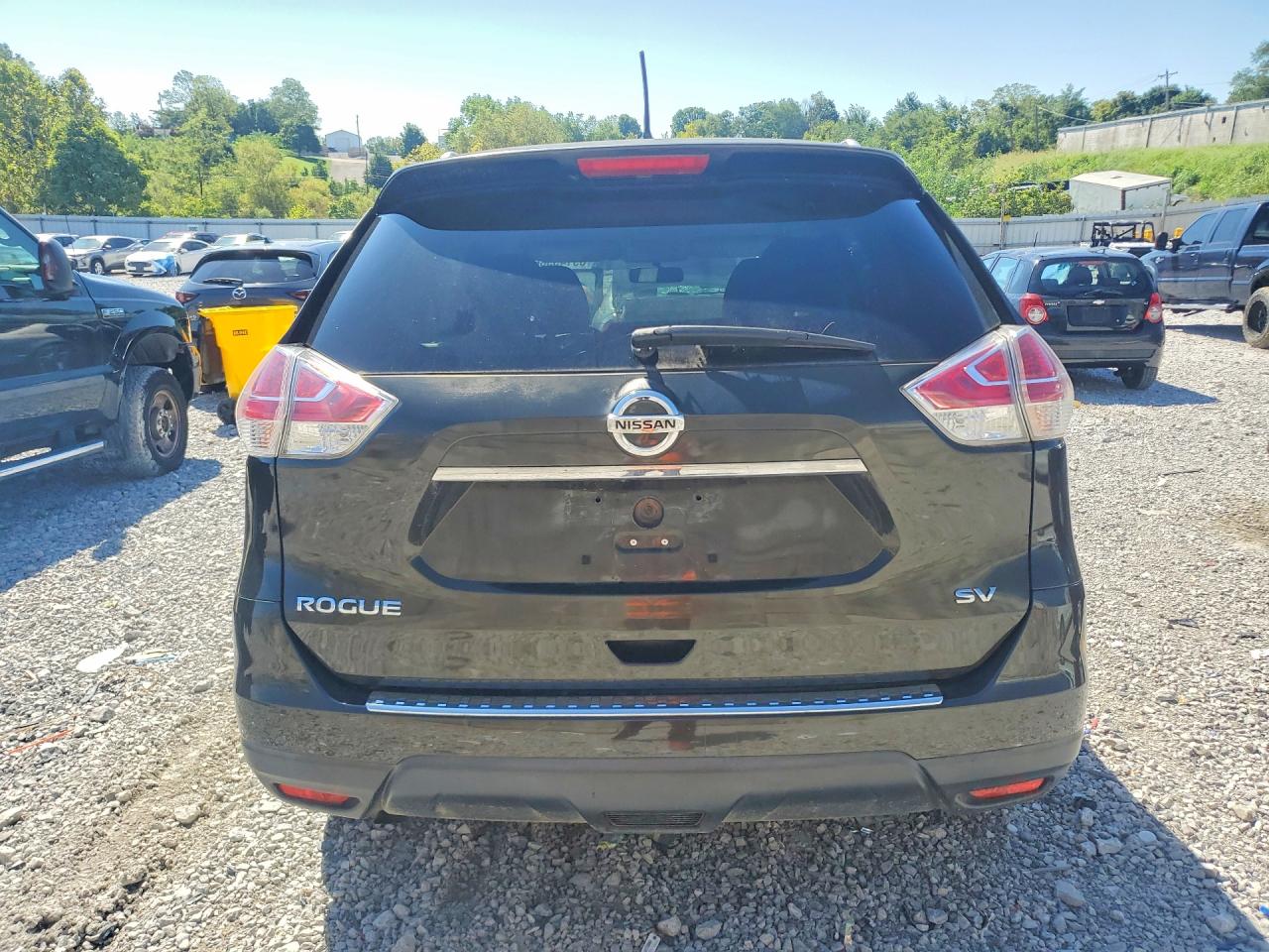 2015 Nissan Rogue Sv Black vin: KNMAT2MT6FP527729