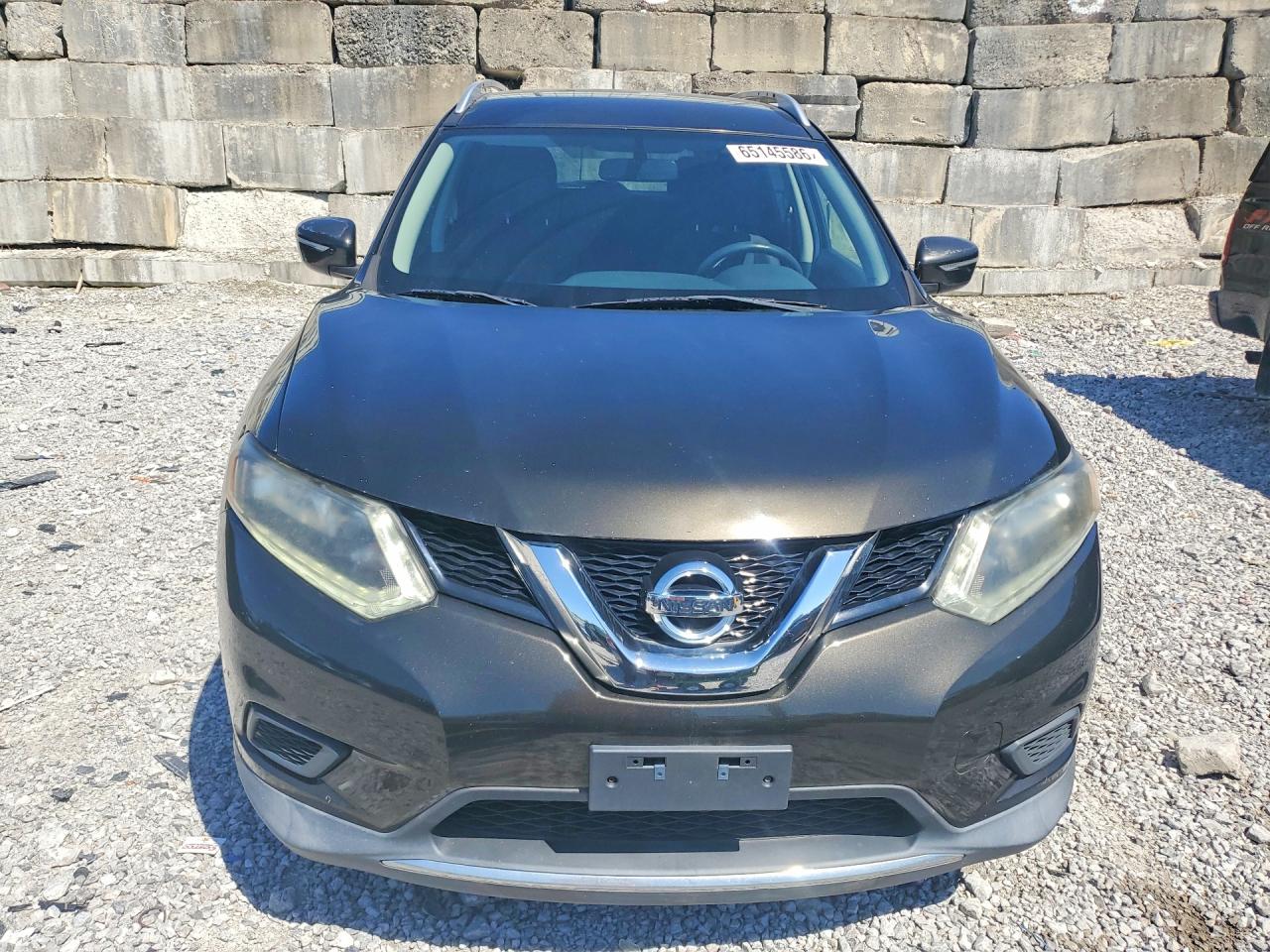2015 Nissan Rogue Sv Black vin: KNMAT2MT6FP527729