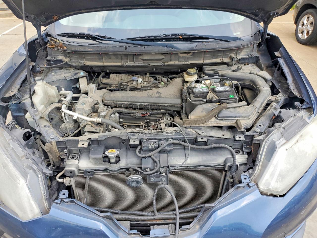 2015 Nissan Rogue Sv Blue vin: KNMAT2MT6FP541422