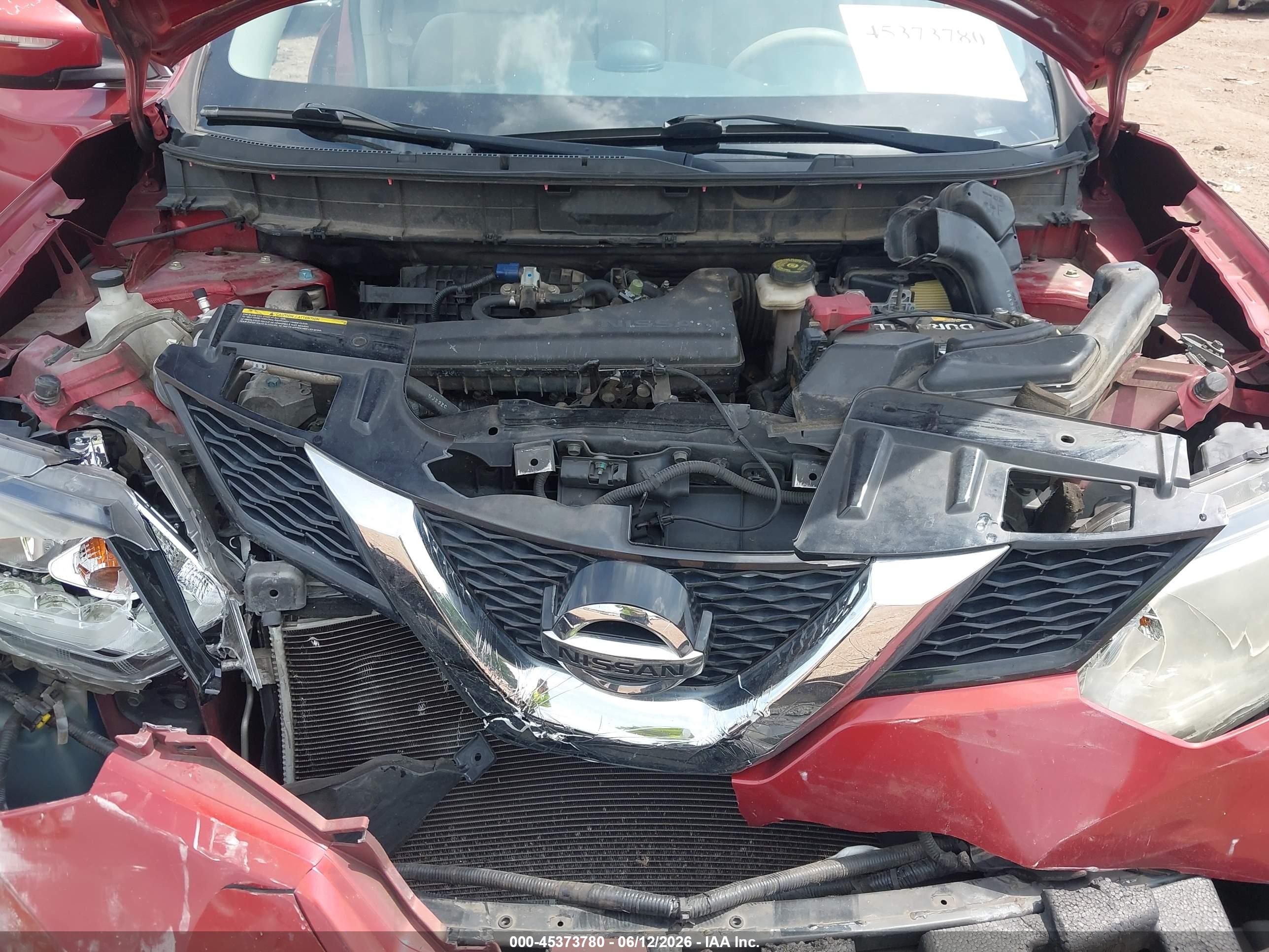 2015 Nissan Rogue S Maroon vin: KNMAT2MT6FP542781