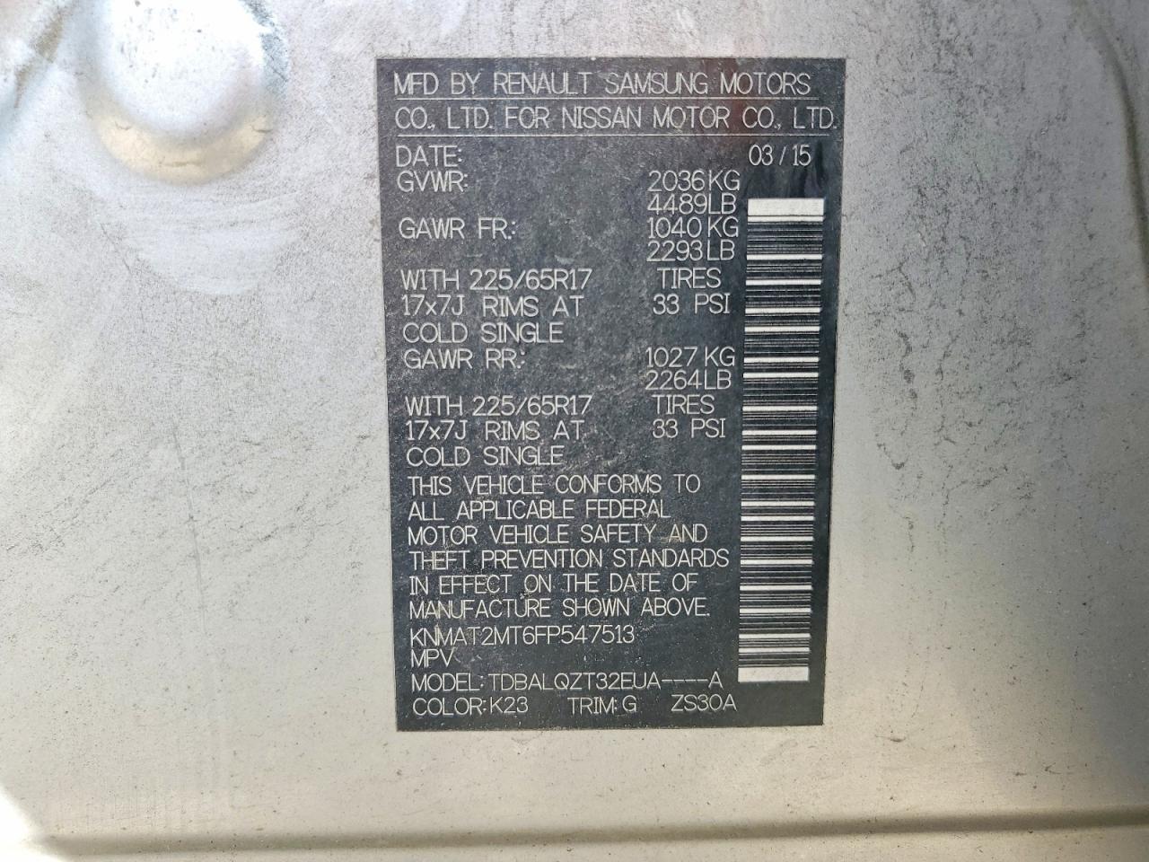 2015 Nissan Rogue S Silver vin: KNMAT2MT6FP547513